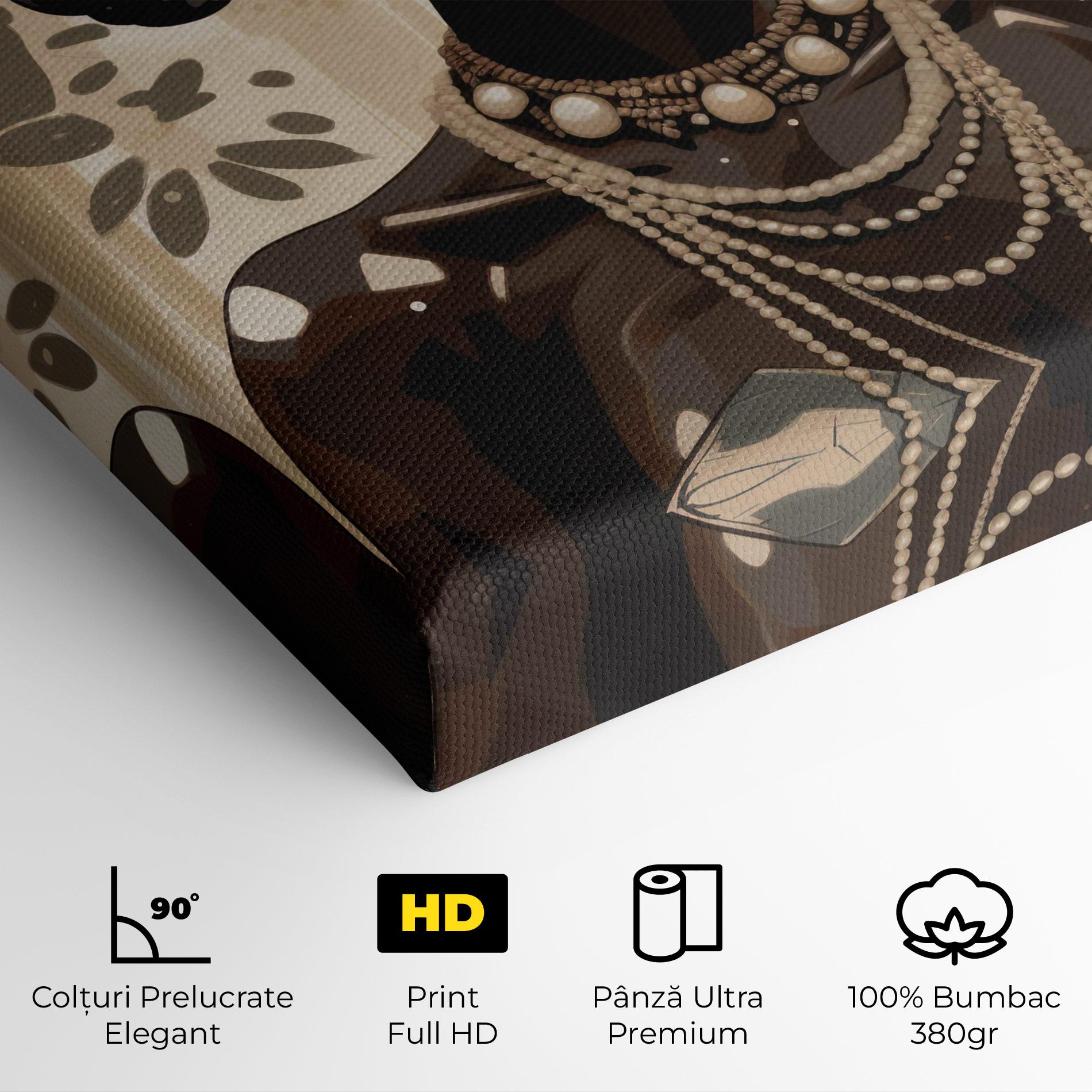 Tablou Canvas Wearing Necklace Graphic mockup 4