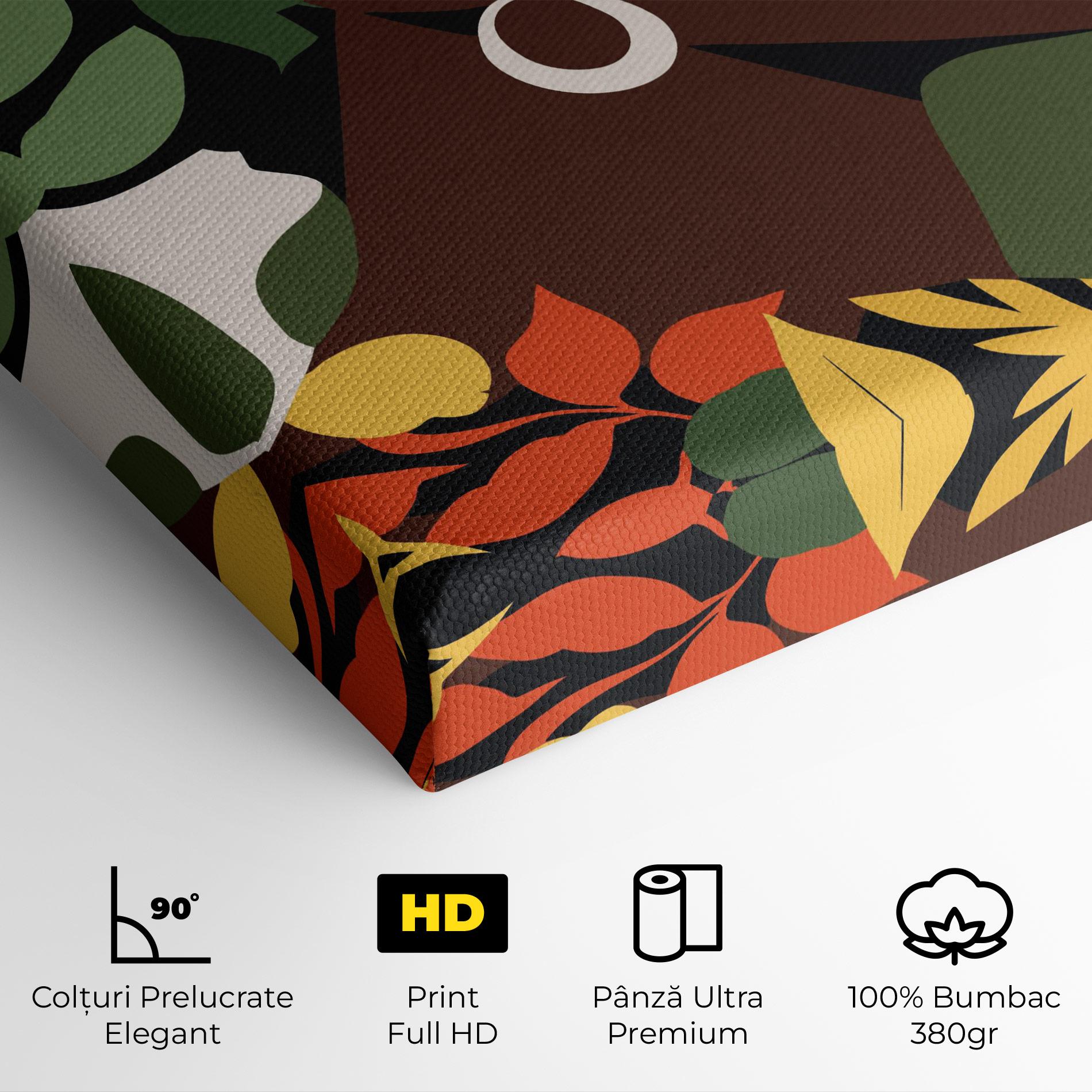 Tablou Canvas Yellow Leaf Africa mockup 4