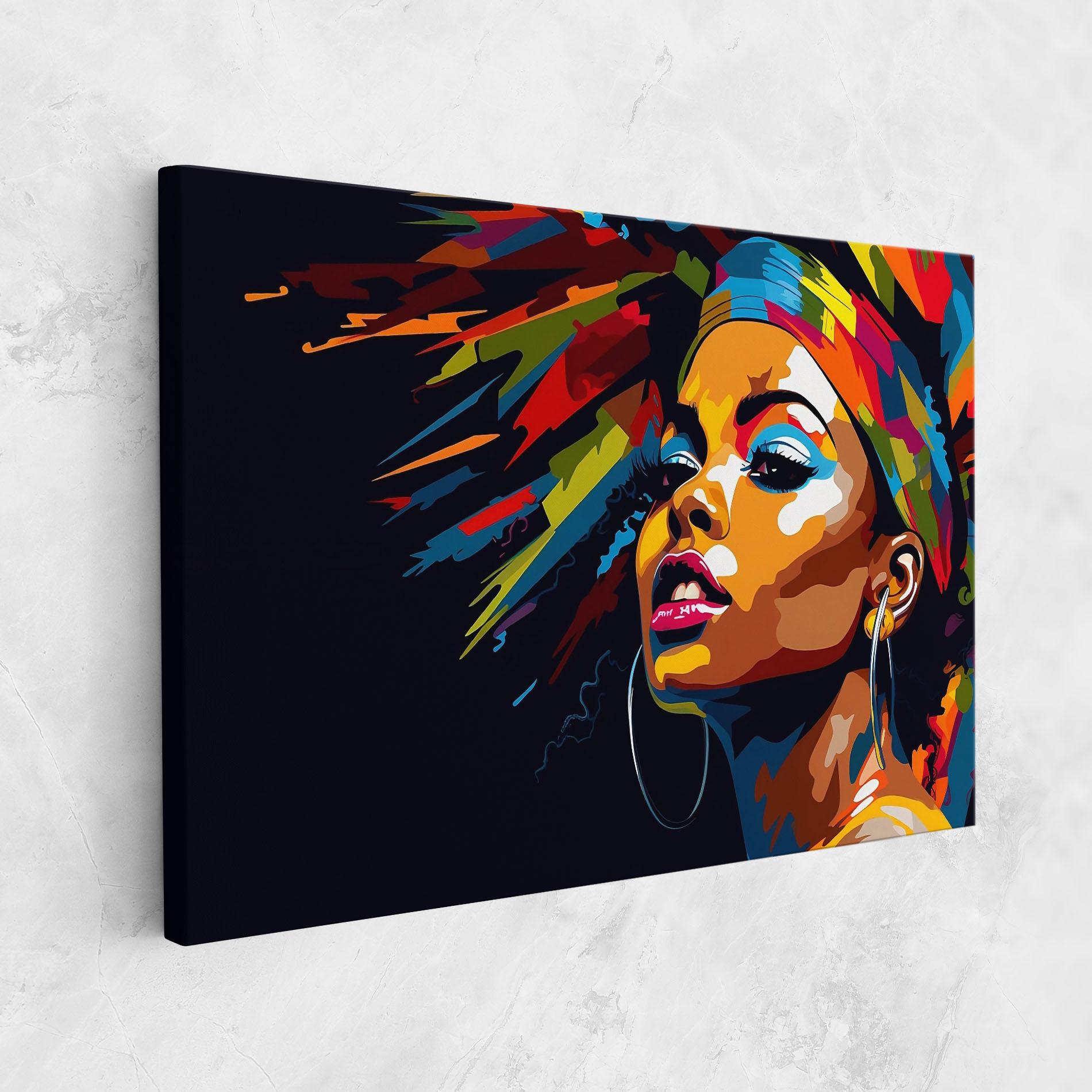 Tablou Canvas African Woman Portrait mockup 1