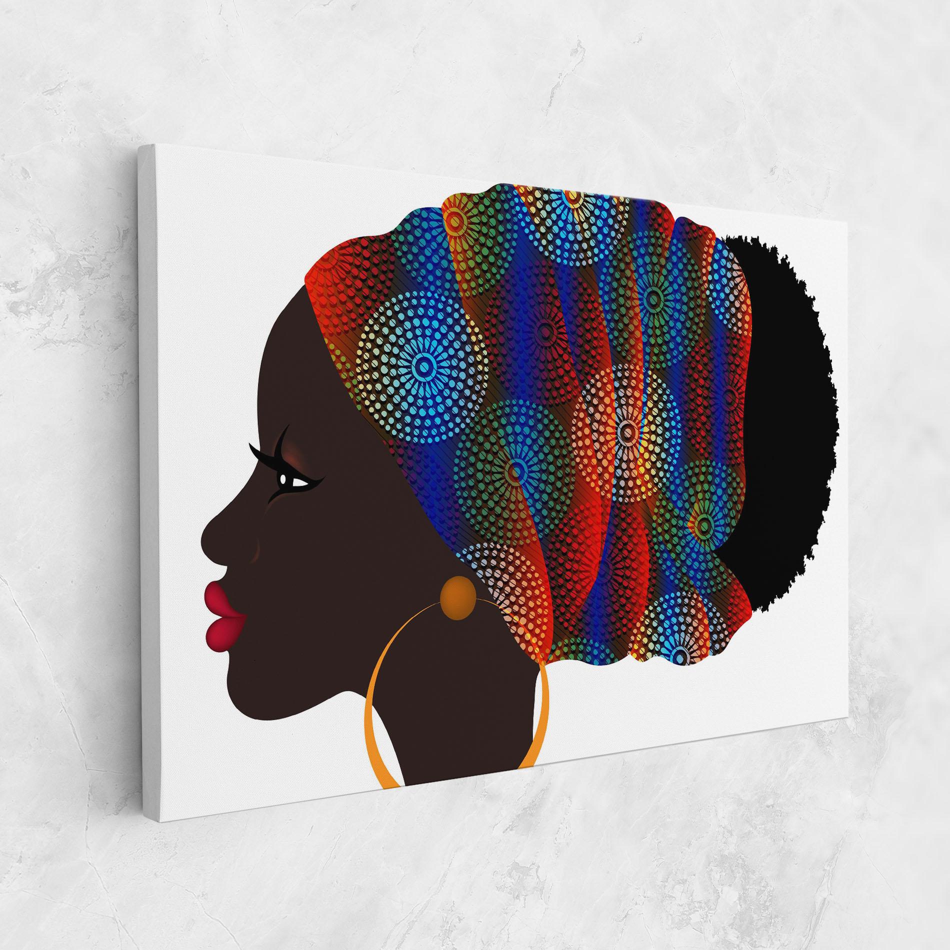 Tablou Canvas Afro Hairstyle mockup 1