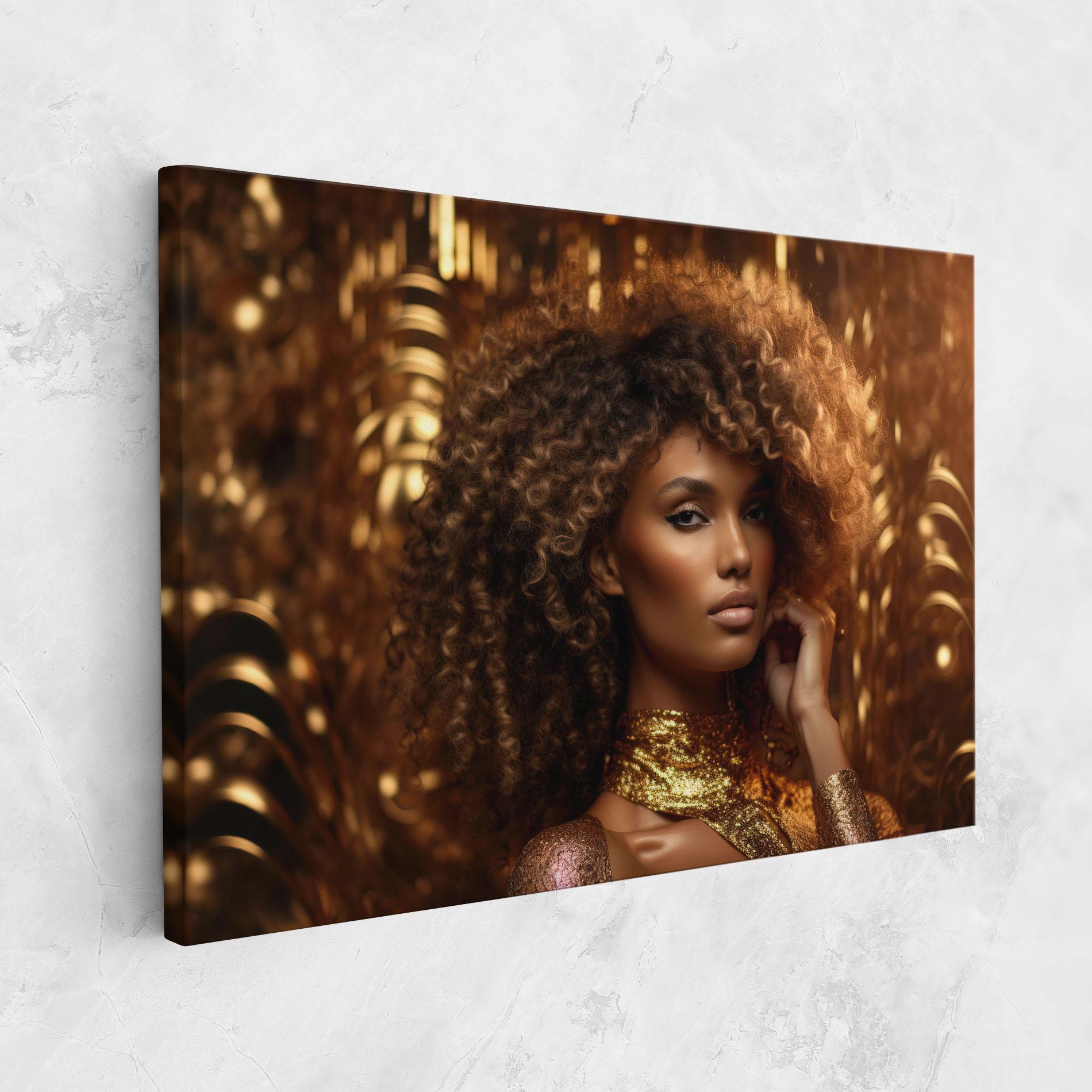 Tablou Canvas Radiant Bronze Goddess mockup 1