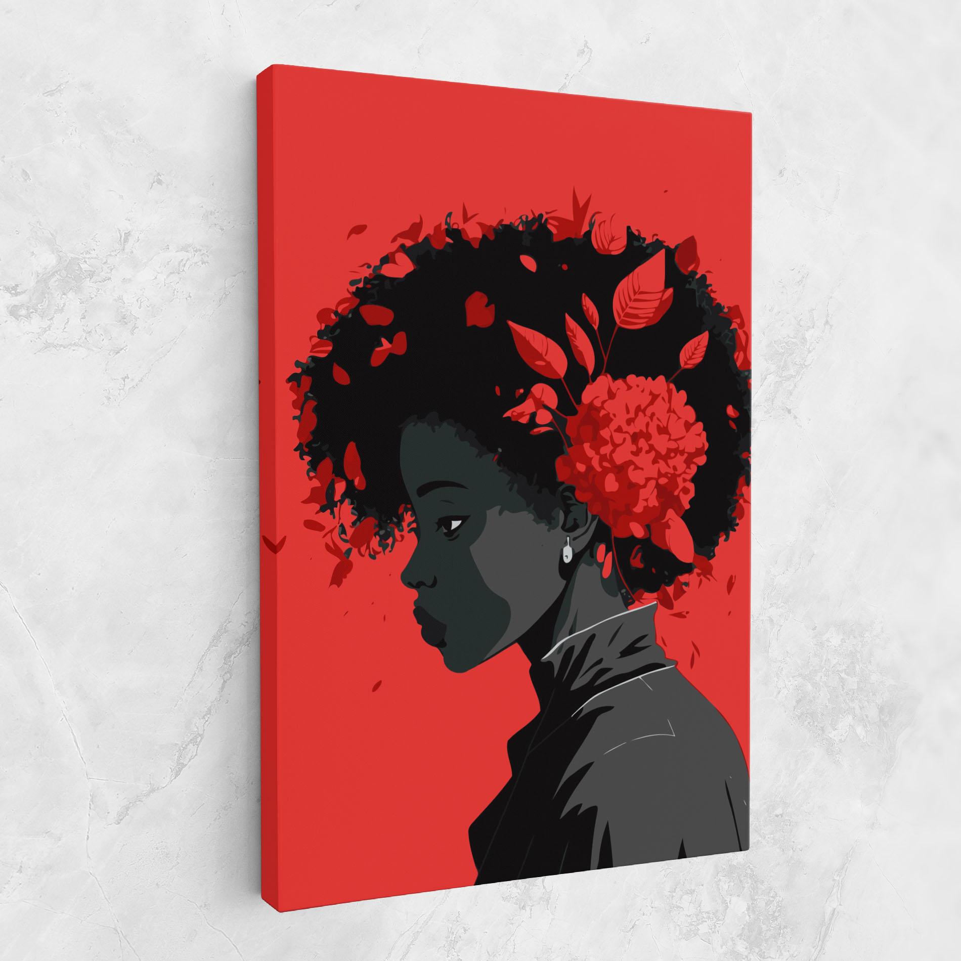 Tablou Canvas African Red Flower mockup 1