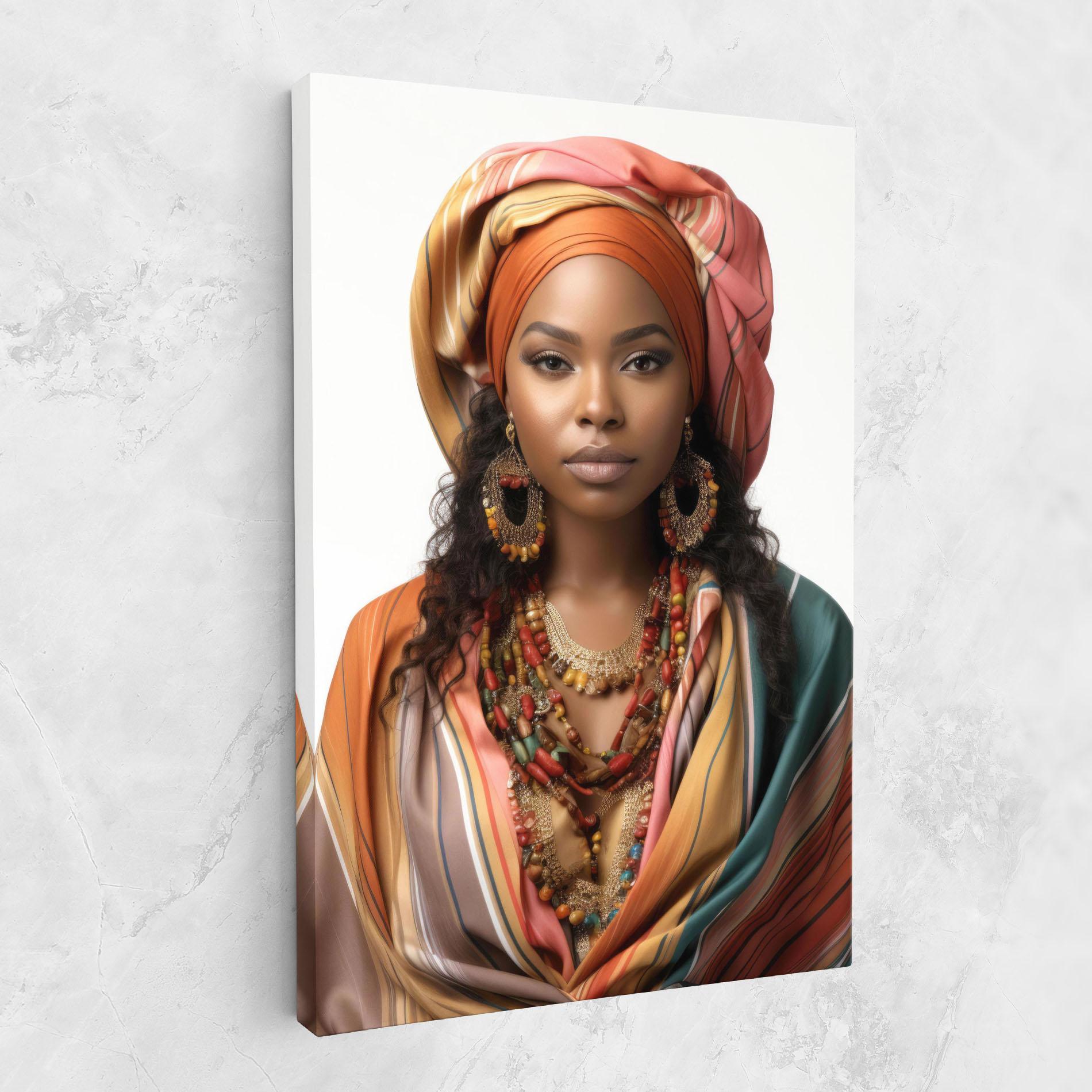 Tablou Canvas East African Woman mockup 1