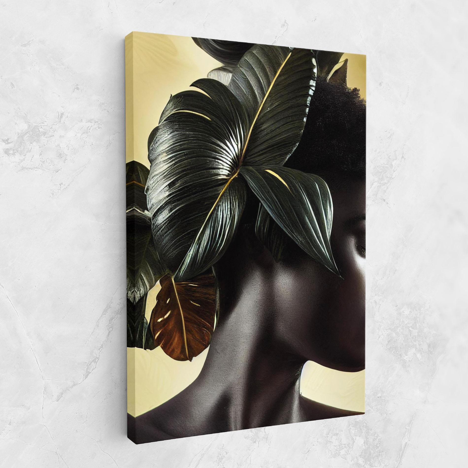 Tablou Canvas Leaf Woman mockup 1