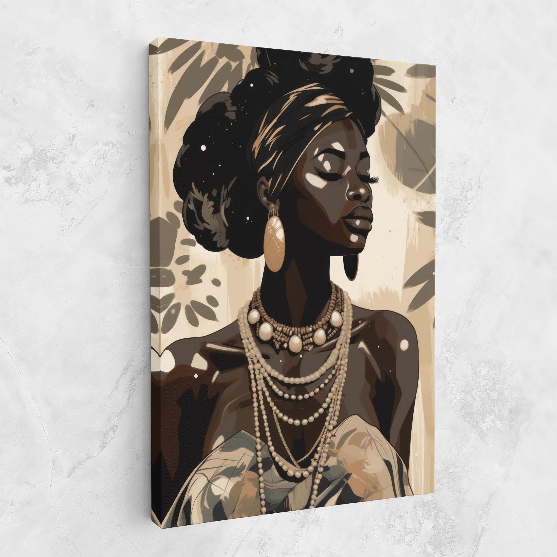 Tablou Canvas Wearing Necklace Graphic mockup 1