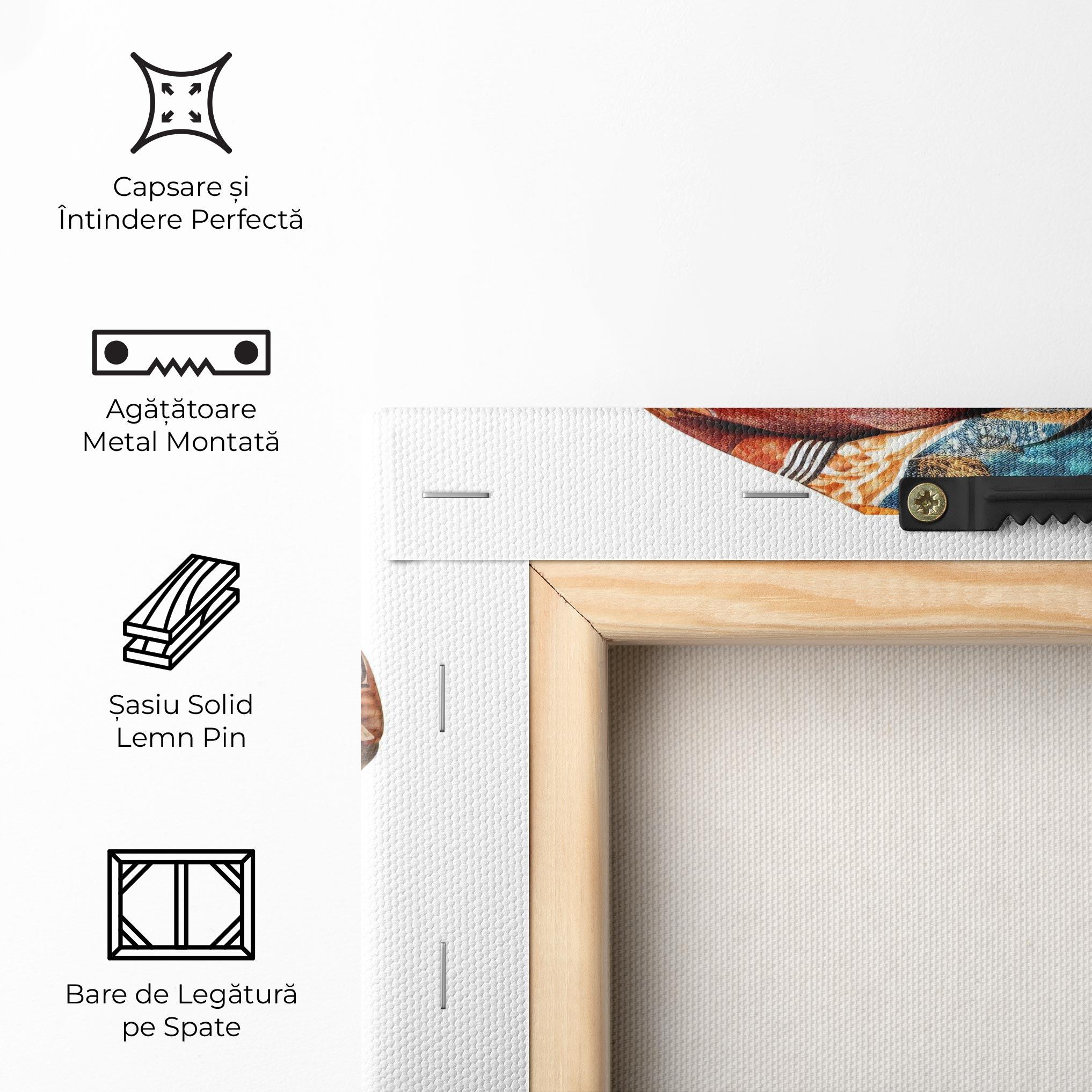 Tablou Canvas African Woman Turban mockup 5