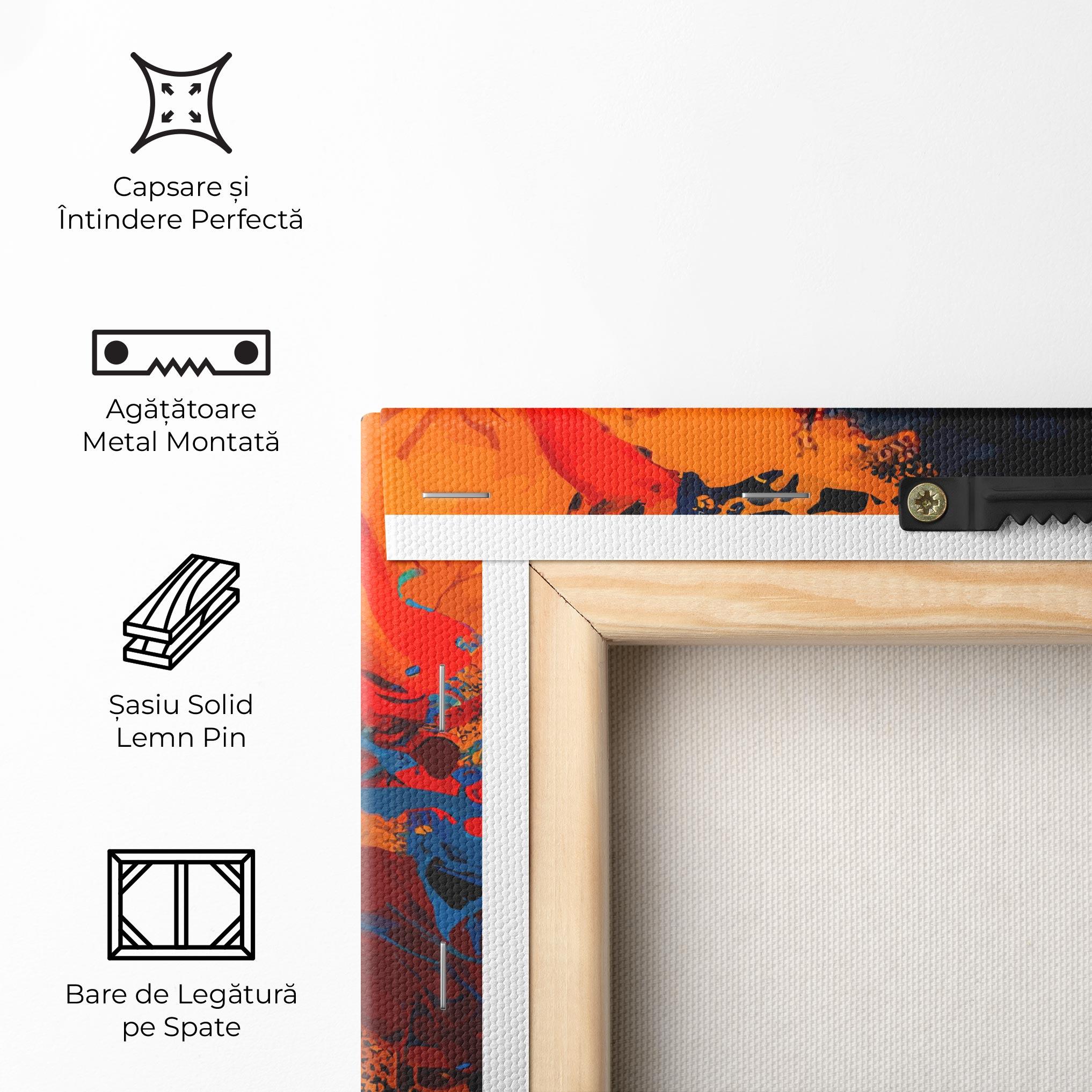 Tablou Canvas Africat Yellow Hair mockup 5