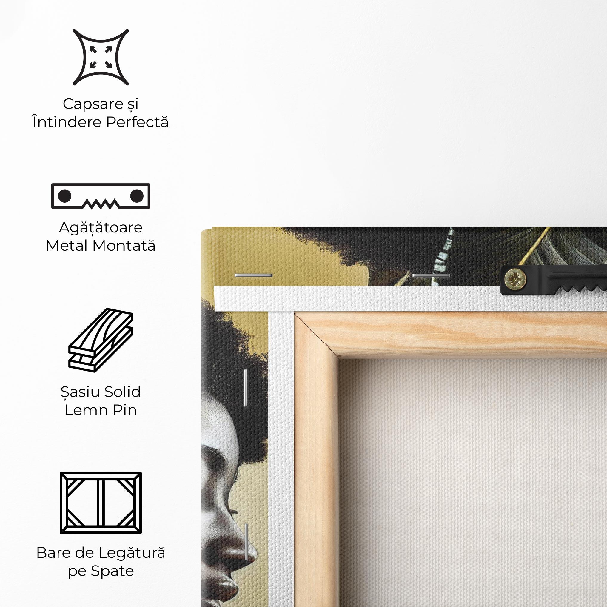Tablou Canvas Leaf Woman mockup 5