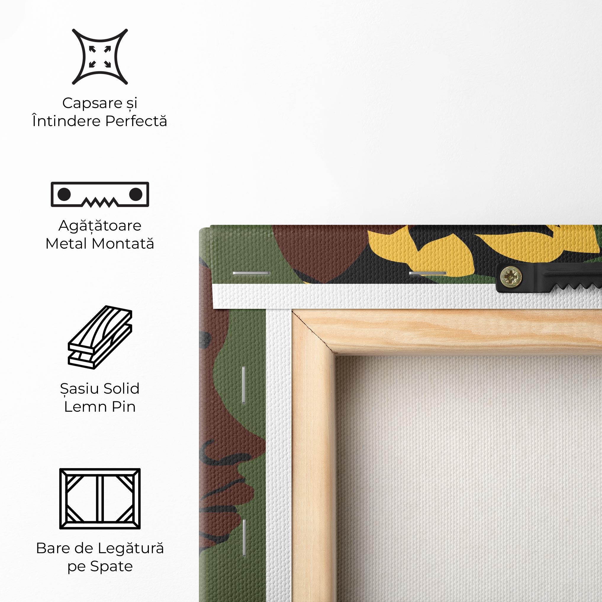 Tablou Canvas Yellow Leaf Africa mockup 5