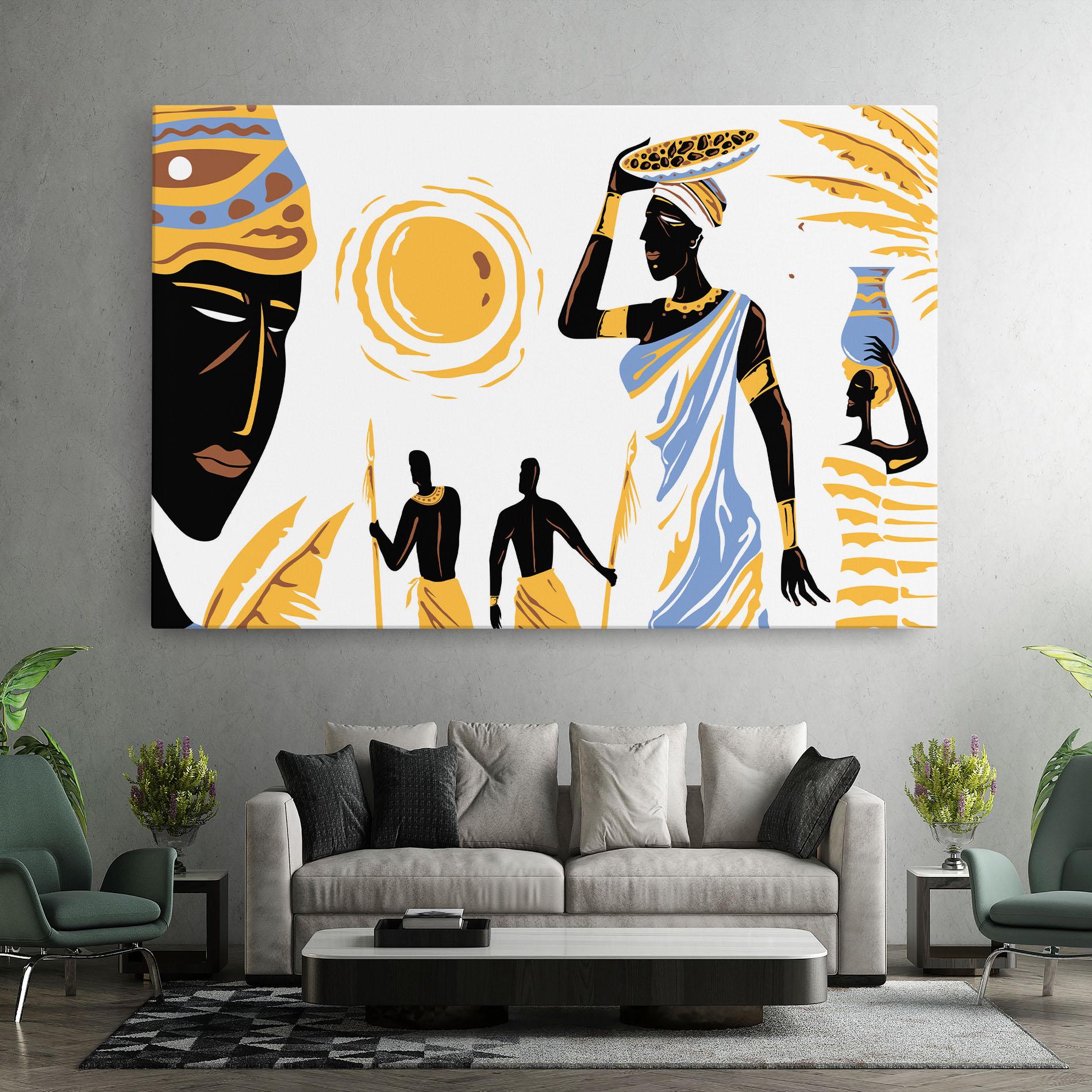 Tablou Canvas African Drawing mockup 7