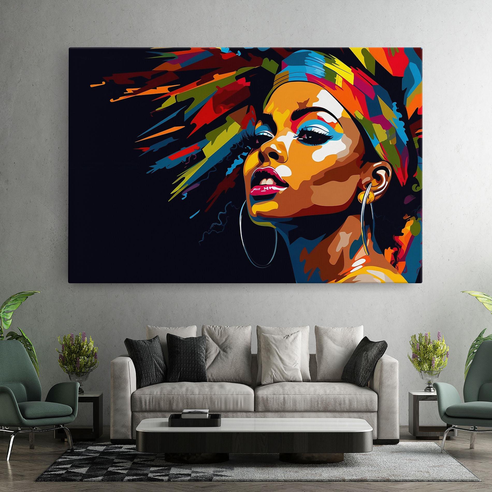 Tablou Canvas African Woman Portrait mockup 7