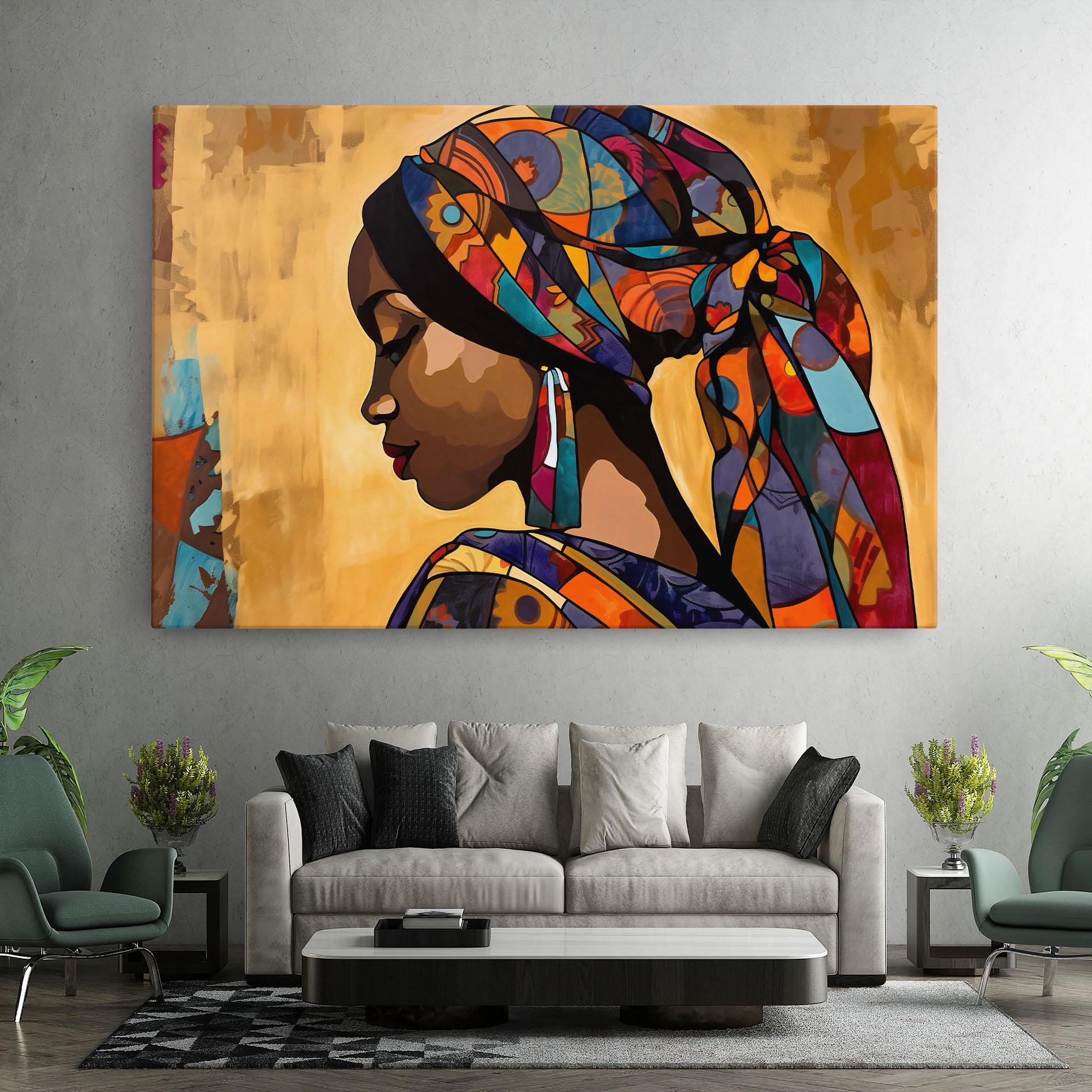 Tablou Canvas Headscarf Pretty Woman mockup 7