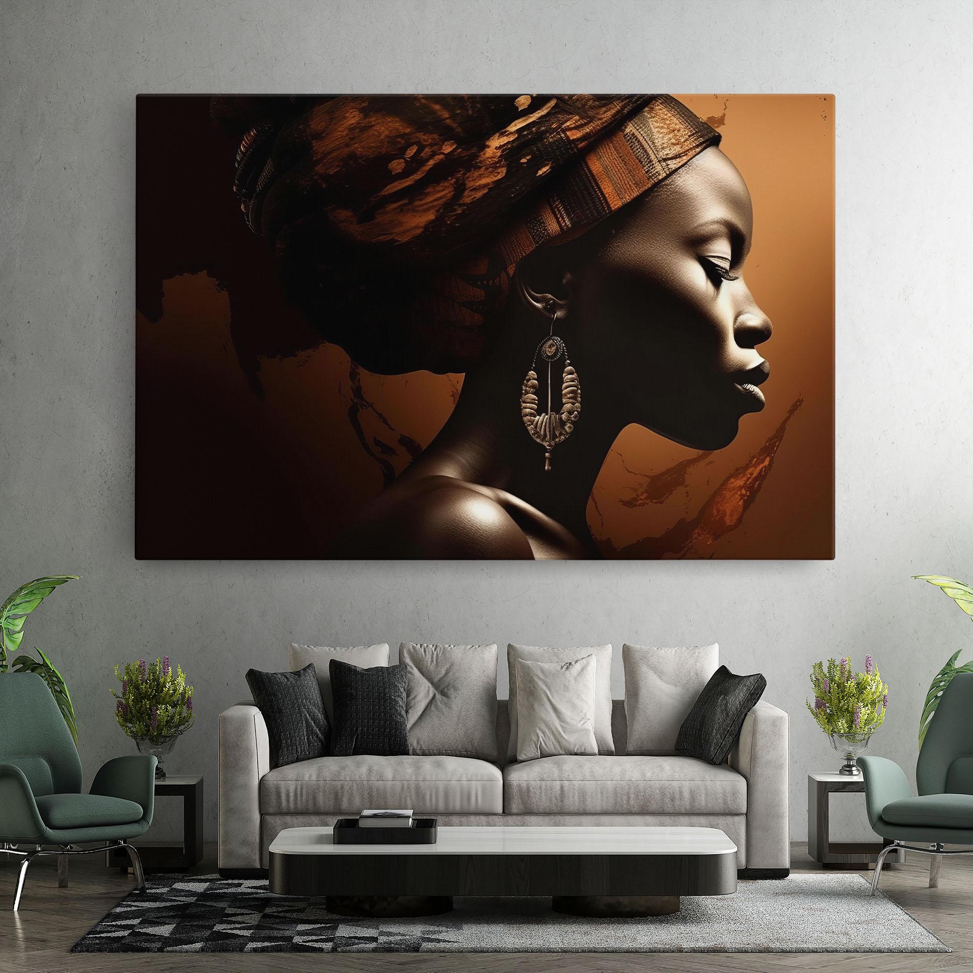 Tablou Canvas Interesting African Earrings mockup 7