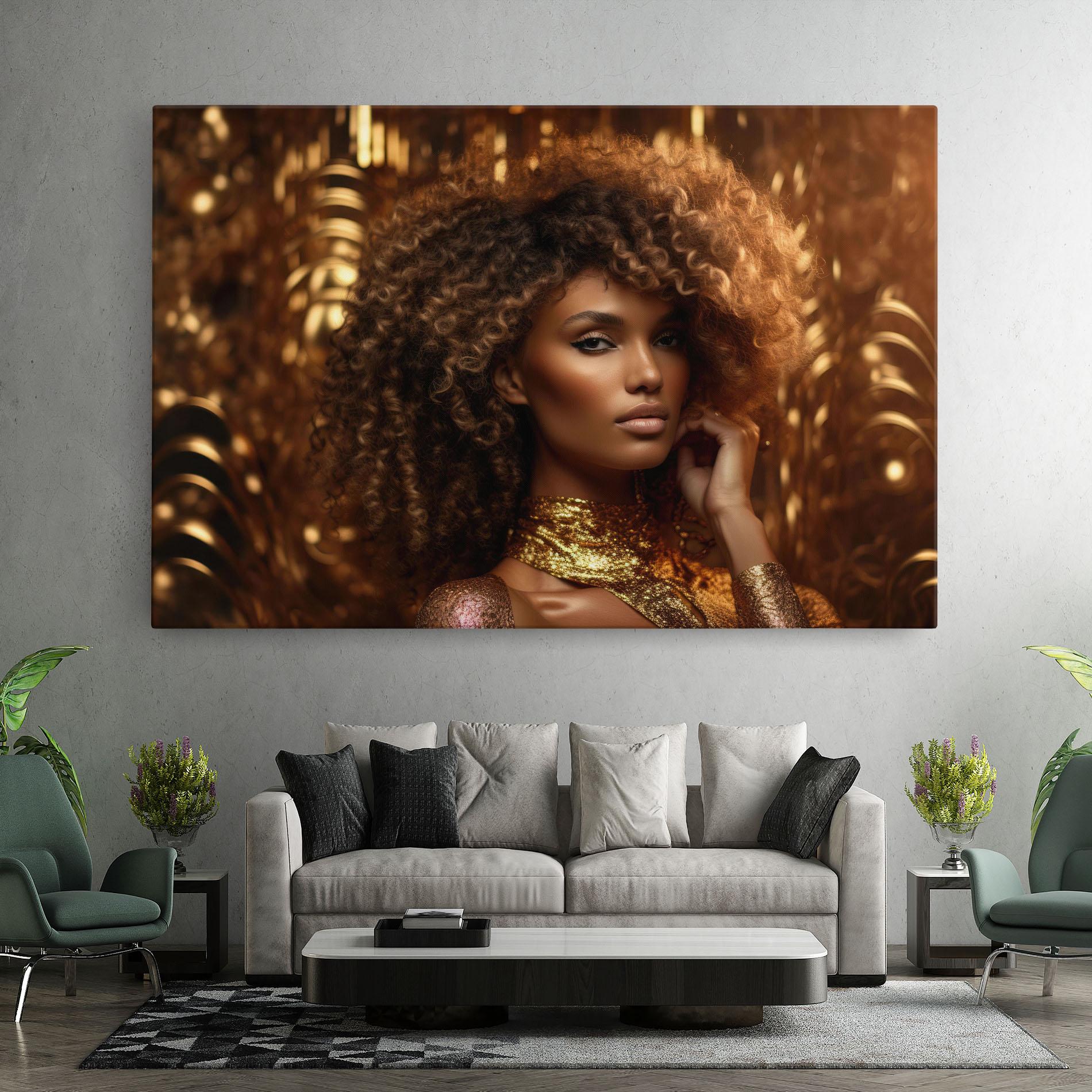 Tablou Canvas Radiant Bronze Goddess mockup 7
