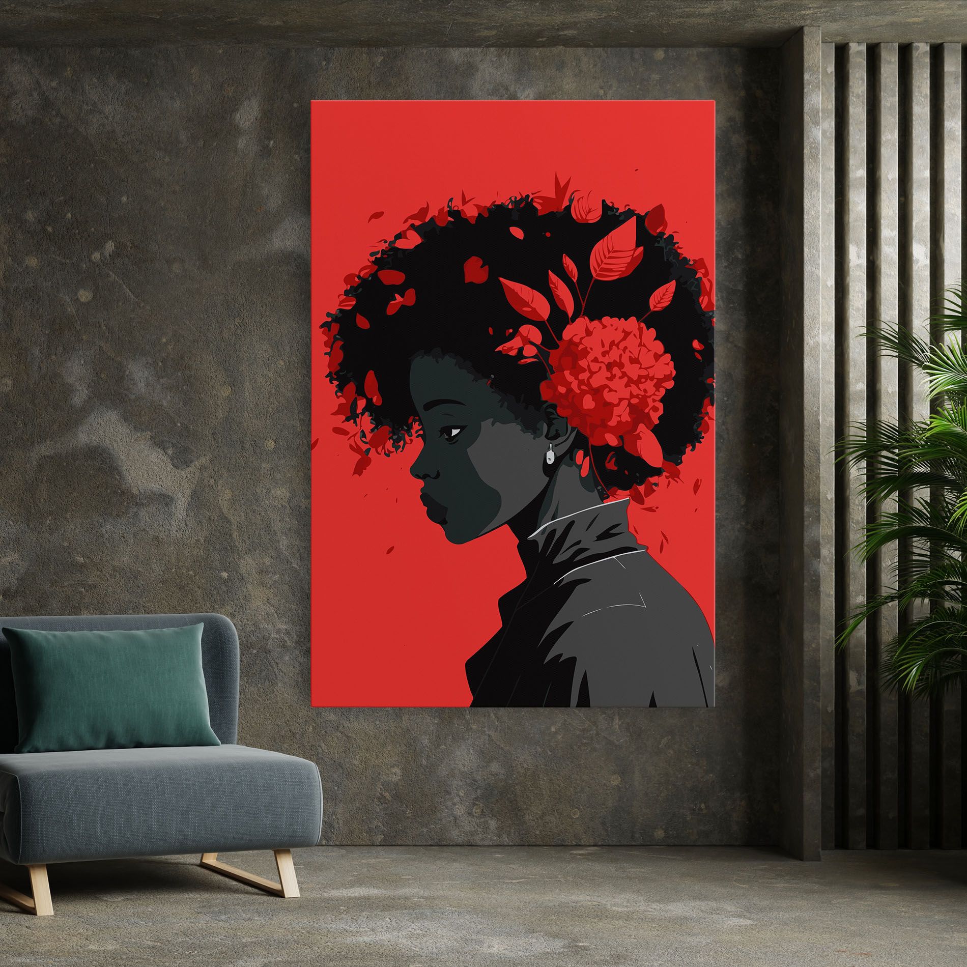 African Red Flower mockup 7