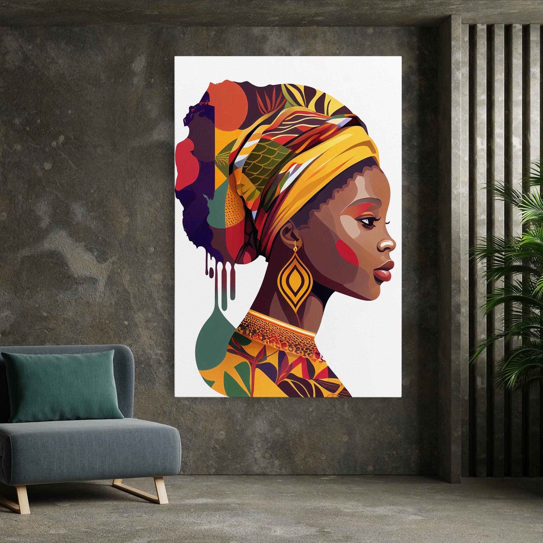 Tablou Canvas Colorful African mockup 7