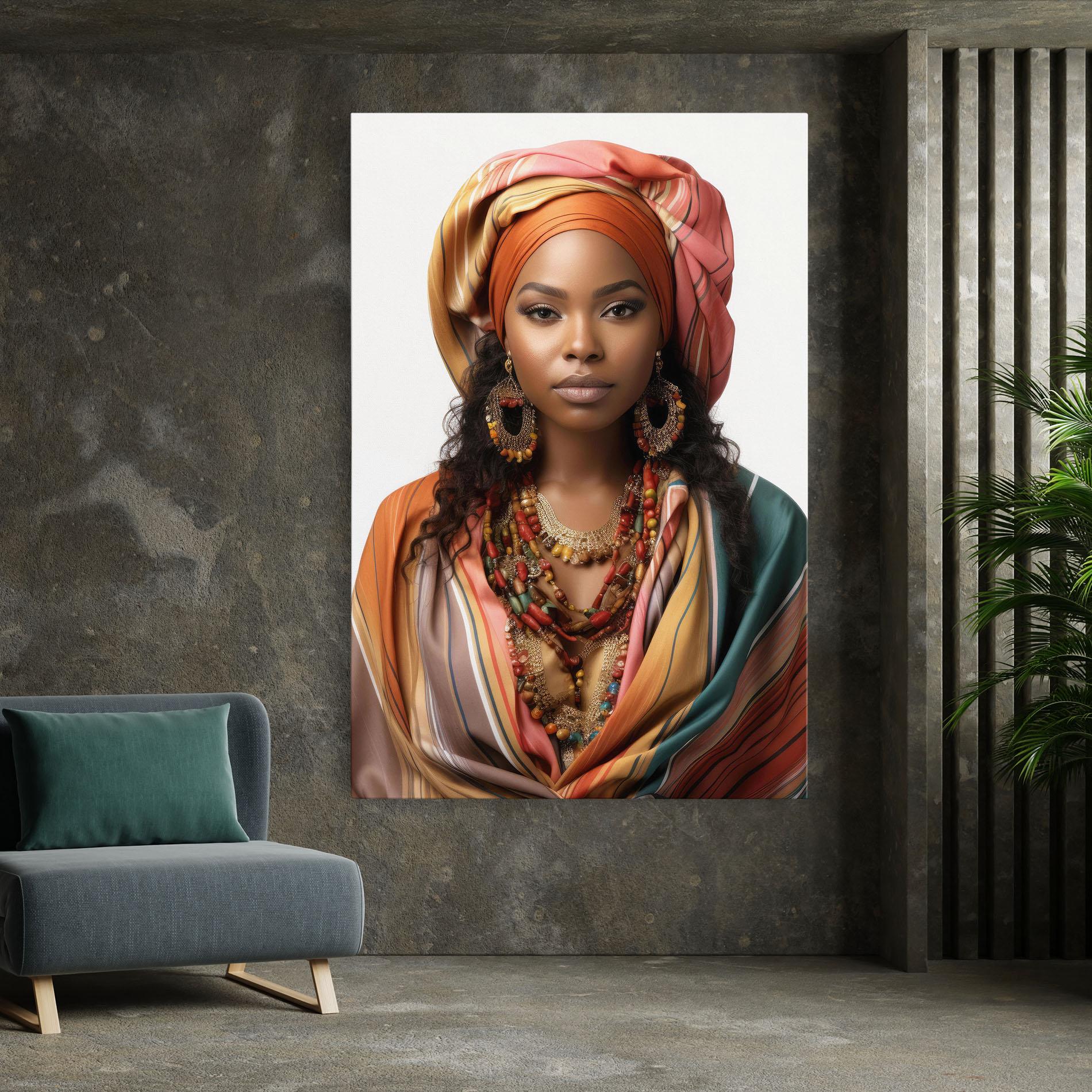 Tablou Canvas East African Woman mockup 7