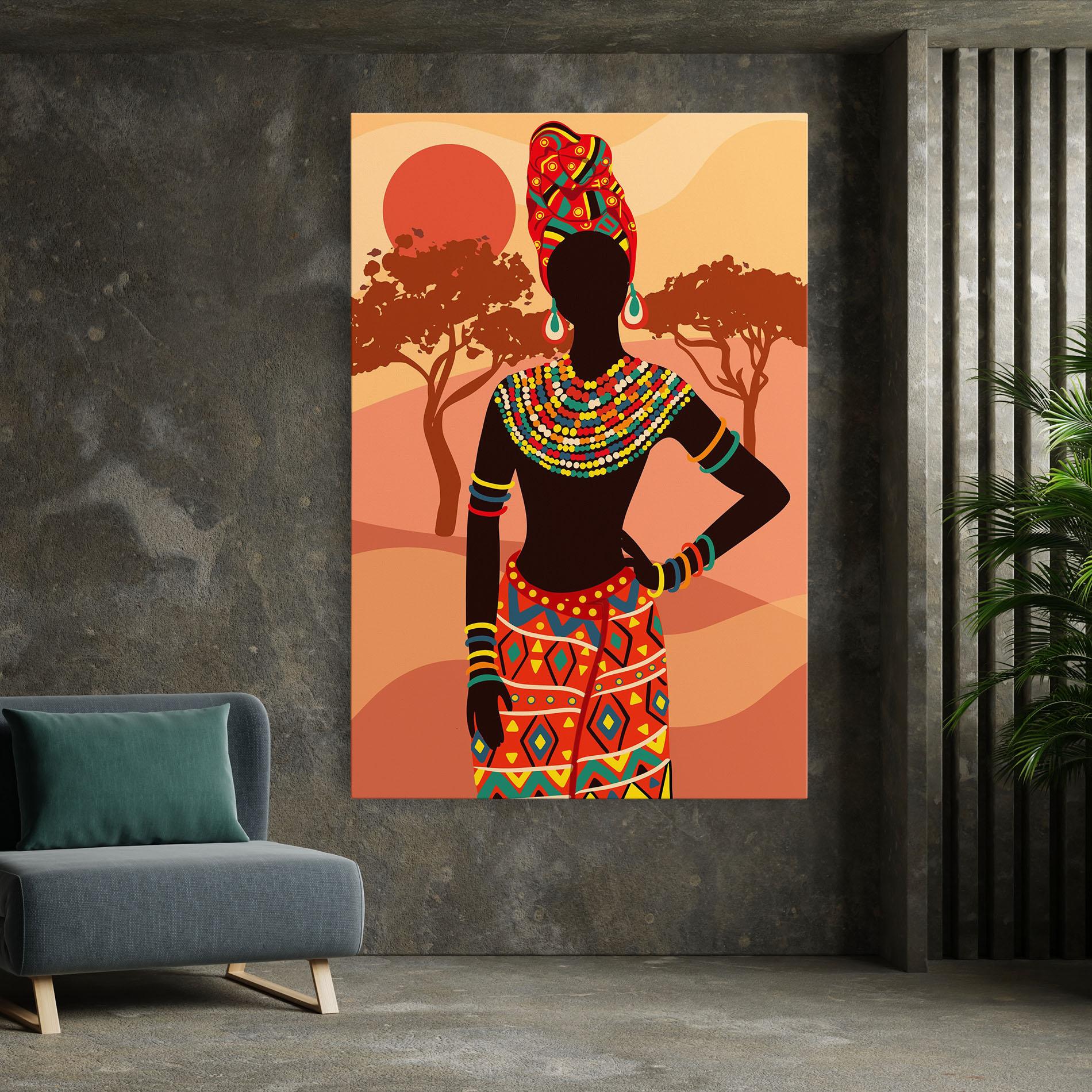 Tablou Canvas Ethnic African Color mockup 7