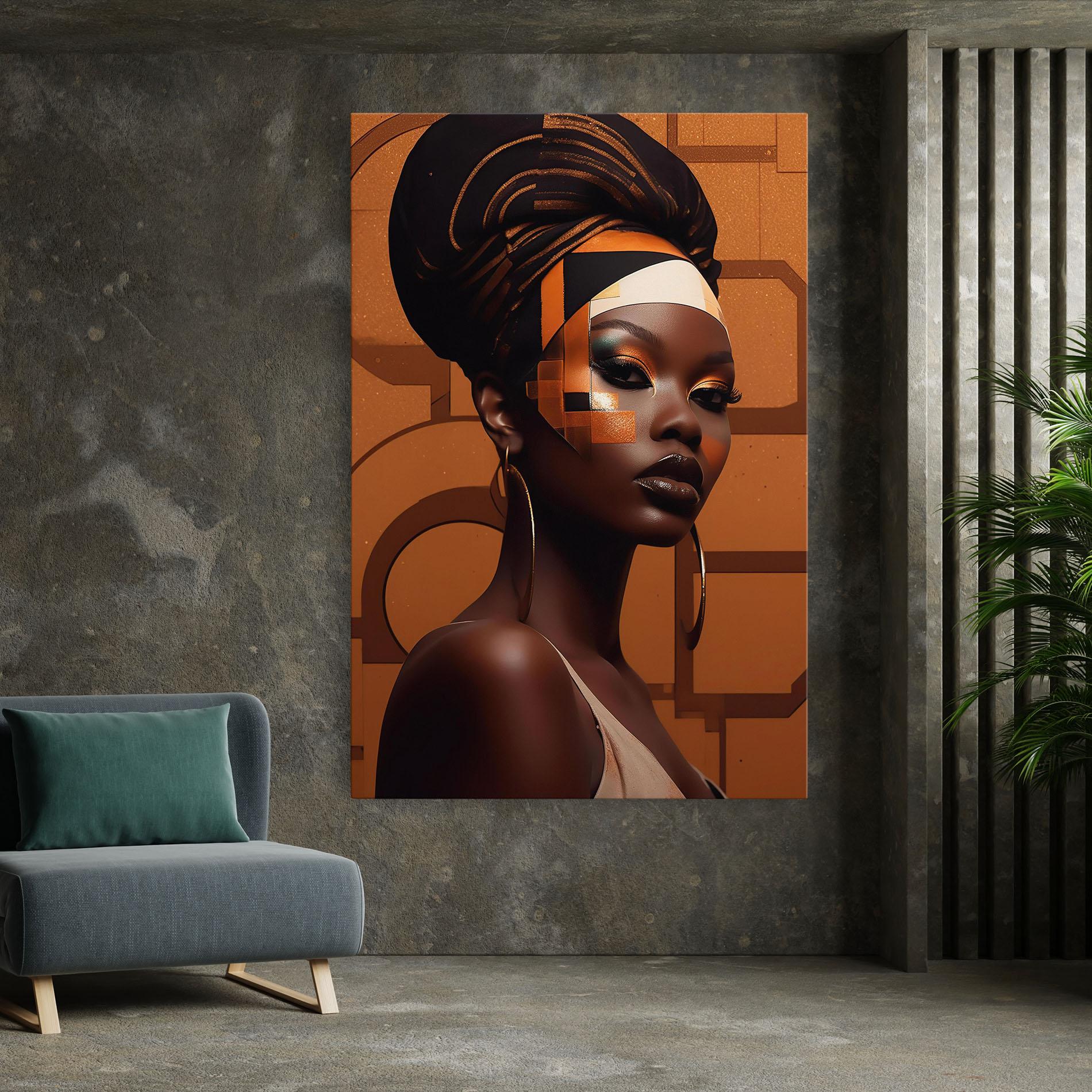 Tablou Canvas Interesting African Makeup mockup 7