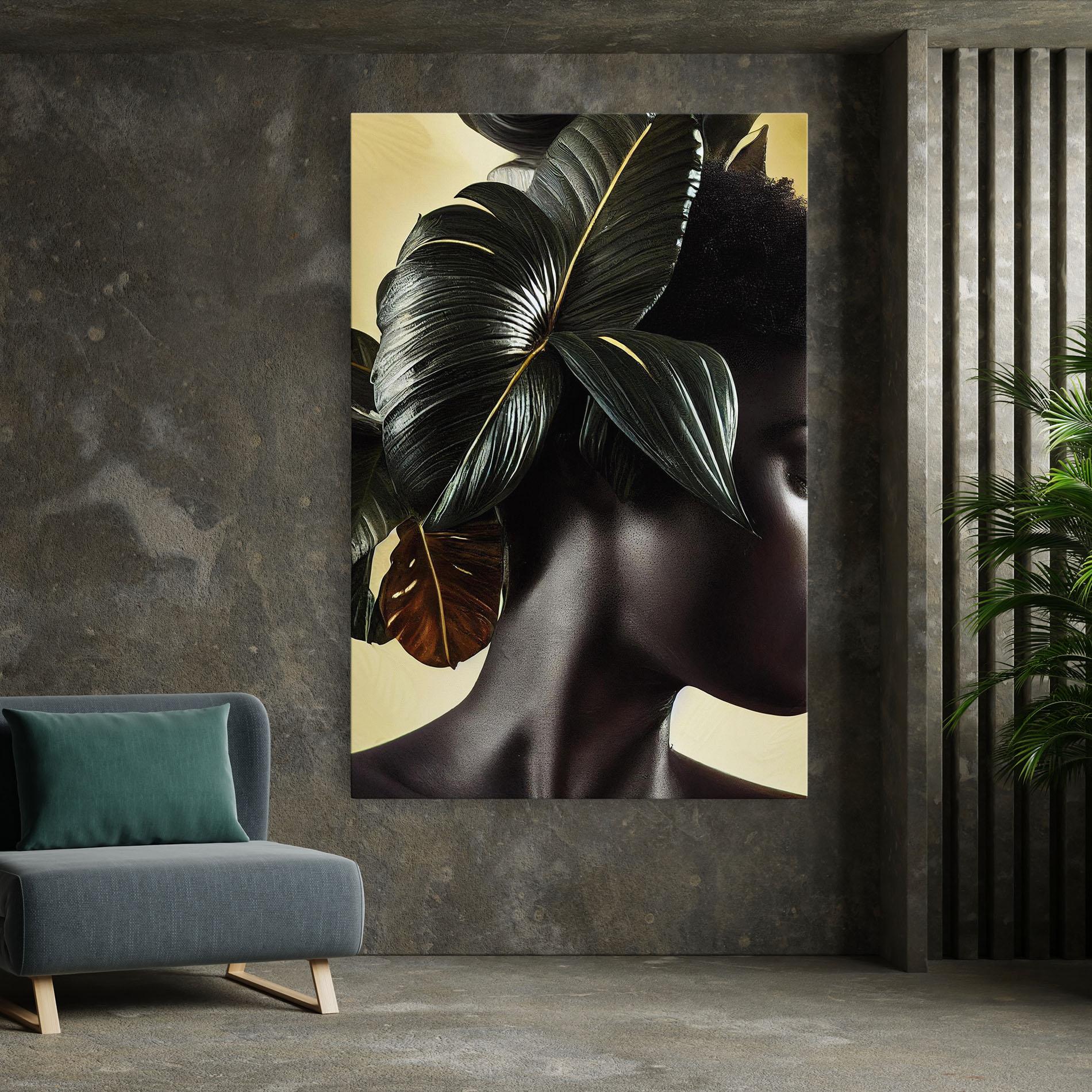 Tablou Canvas Leaf Woman mockup 7