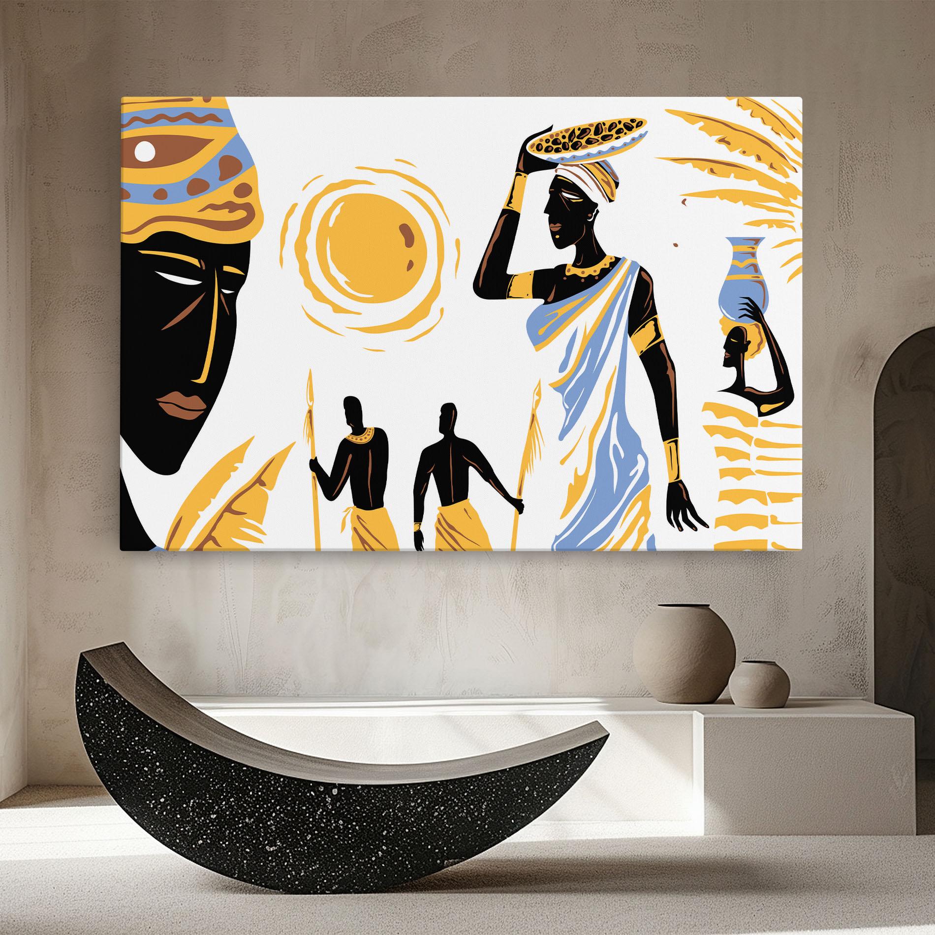 Tablou Canvas African Drawing mockup 8