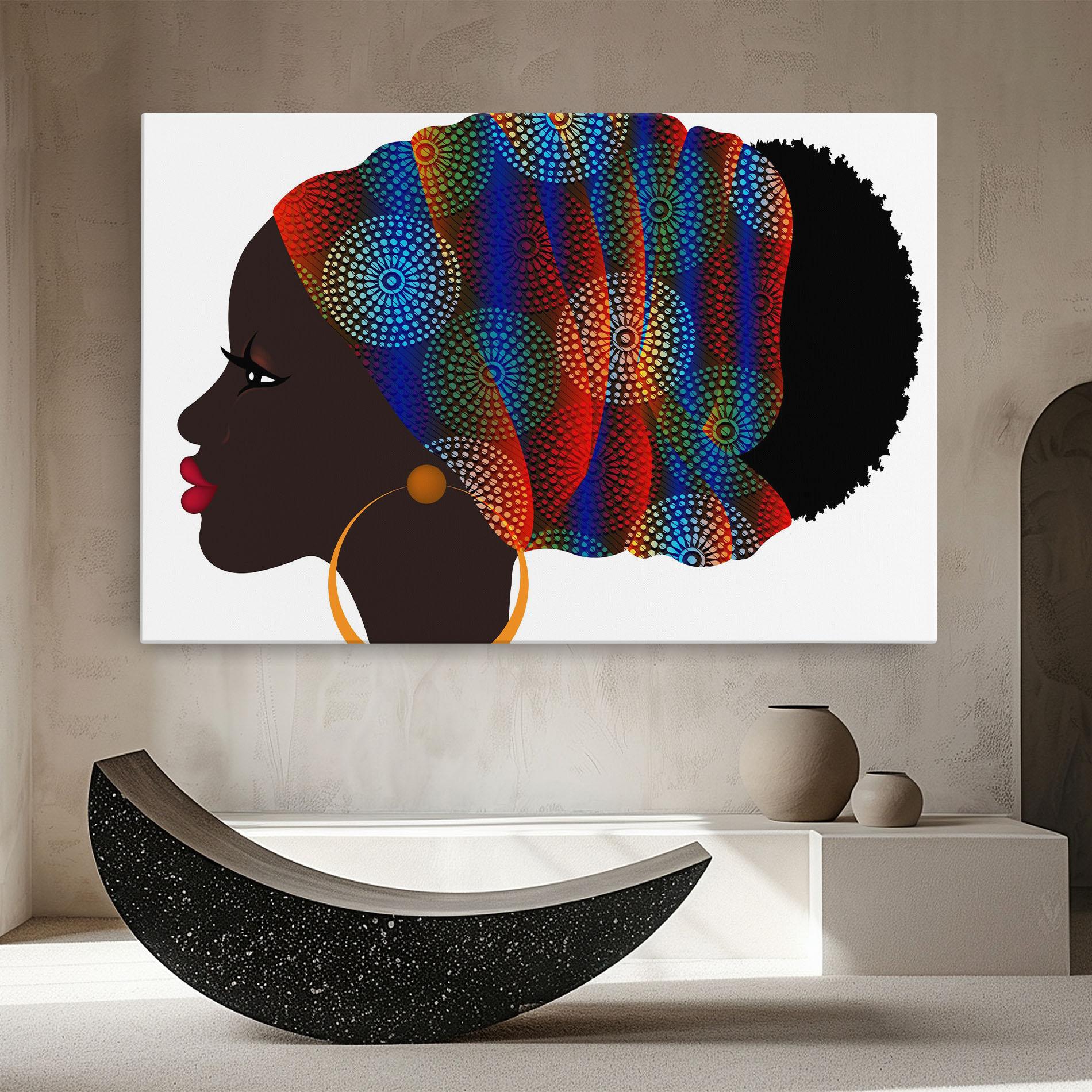 Tablou Canvas Afro Hairstyle mockup 8