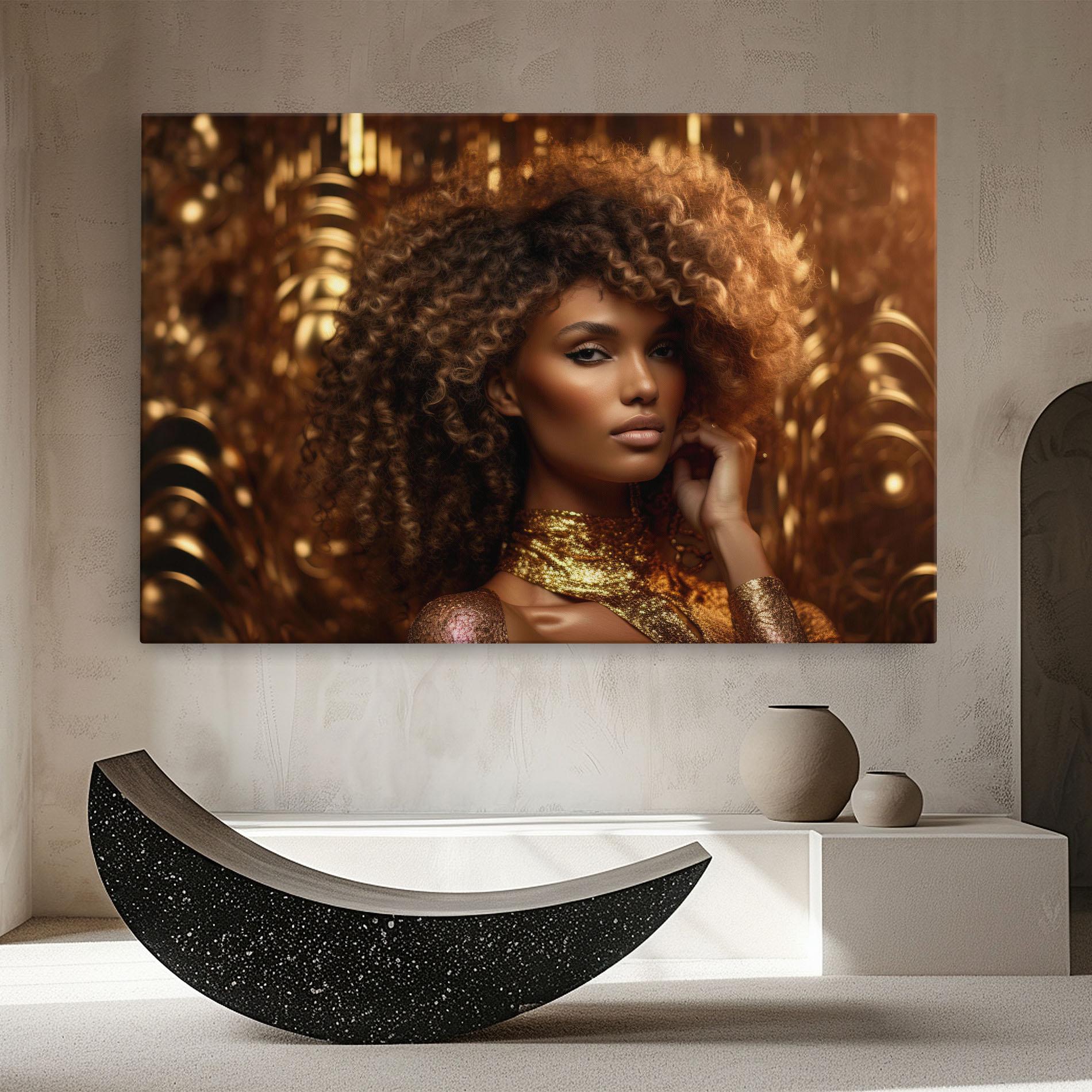 Tablou Canvas Radiant Bronze Goddess mockup 8