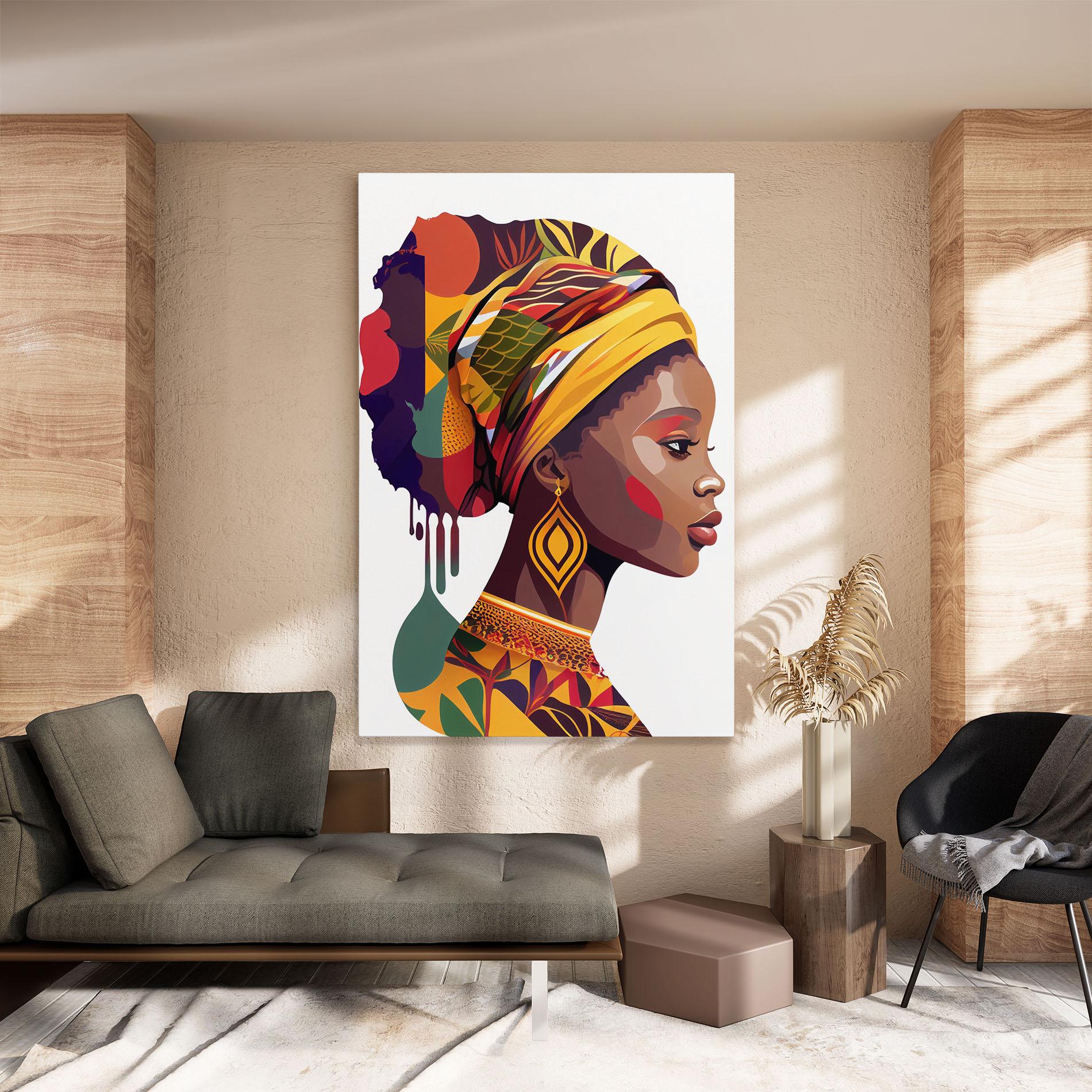 Tablou Canvas Colorful African mockup 8