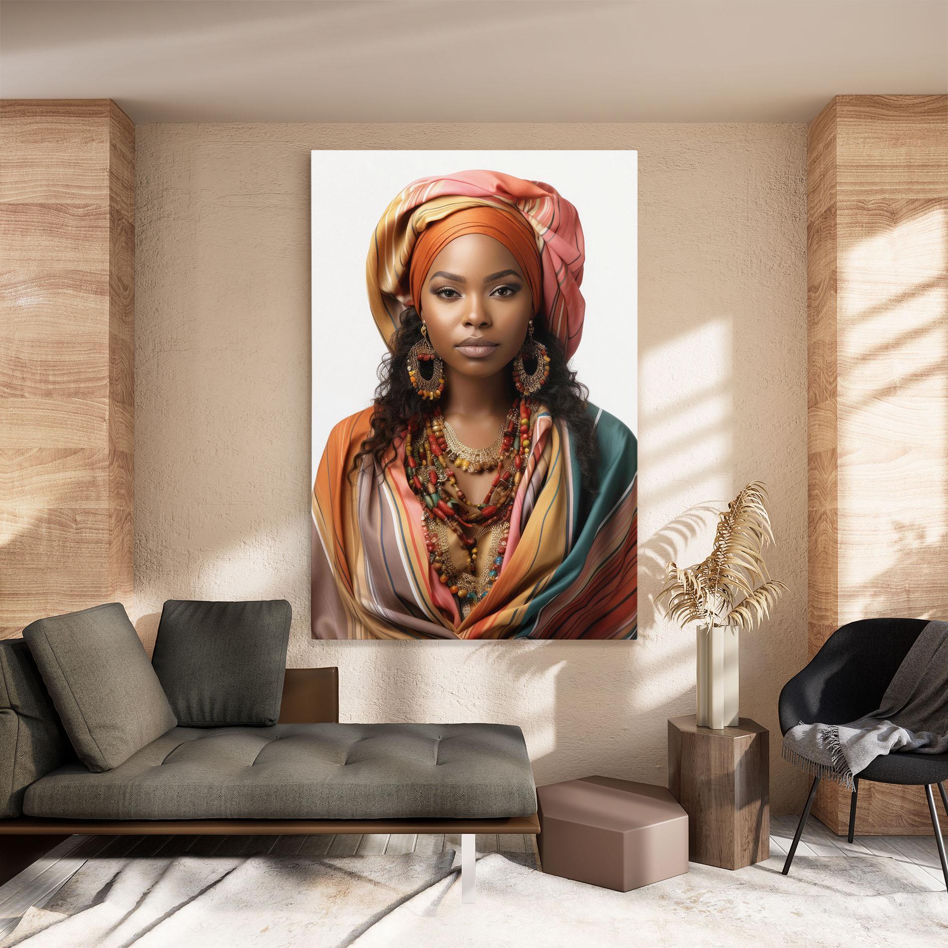Tablou Canvas East African Woman mockup 8