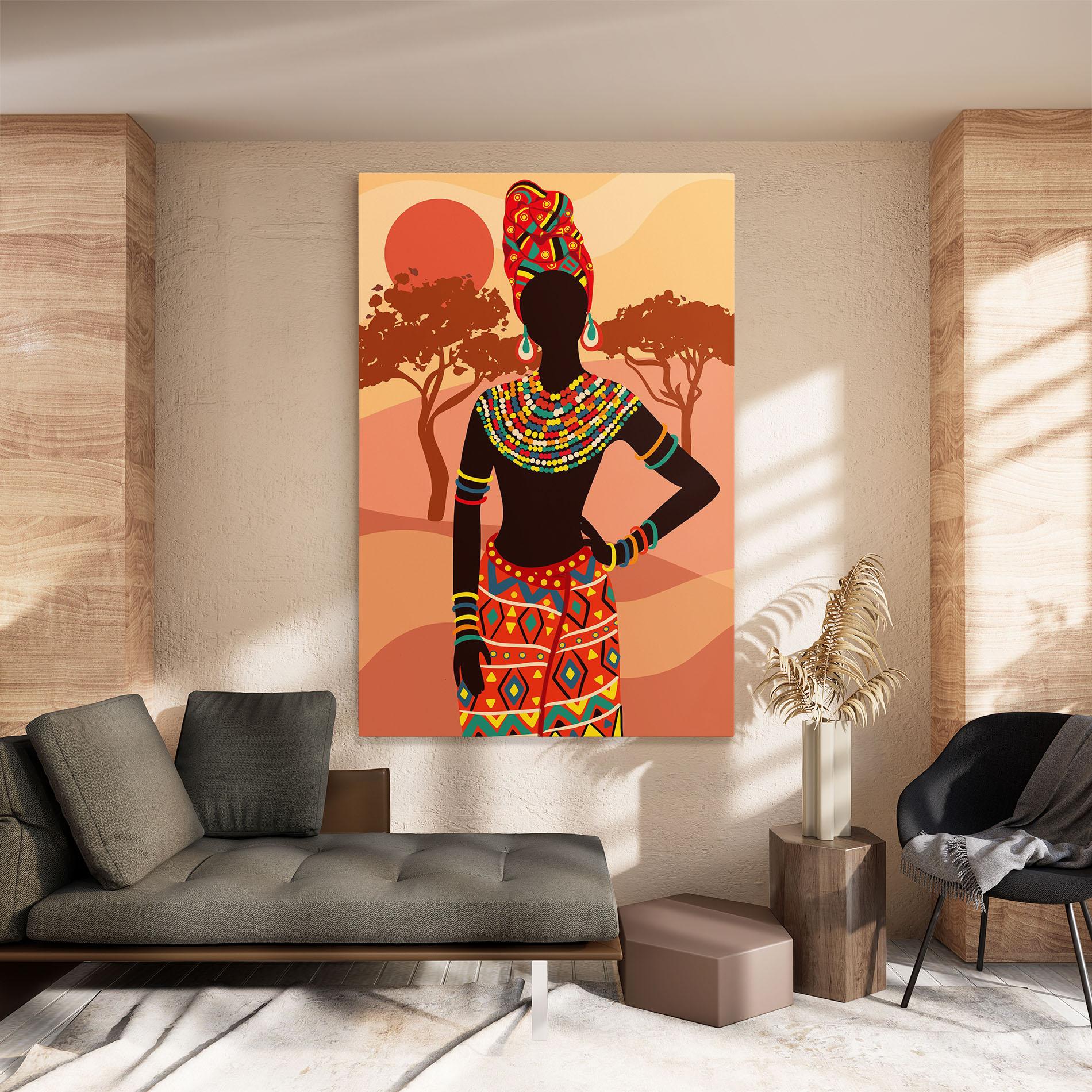 Tablou Canvas Ethnic African Color mockup 8