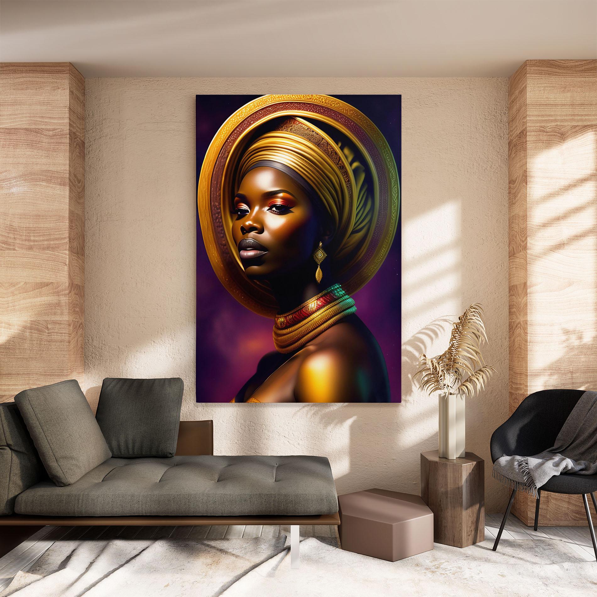 Tablou Canvas Golden Crown Woman mockup 8