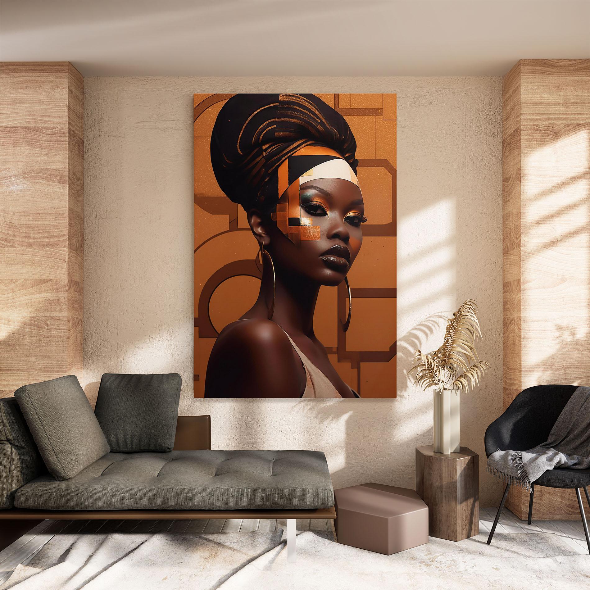 Tablou Canvas Interesting African Makeup mockup 8