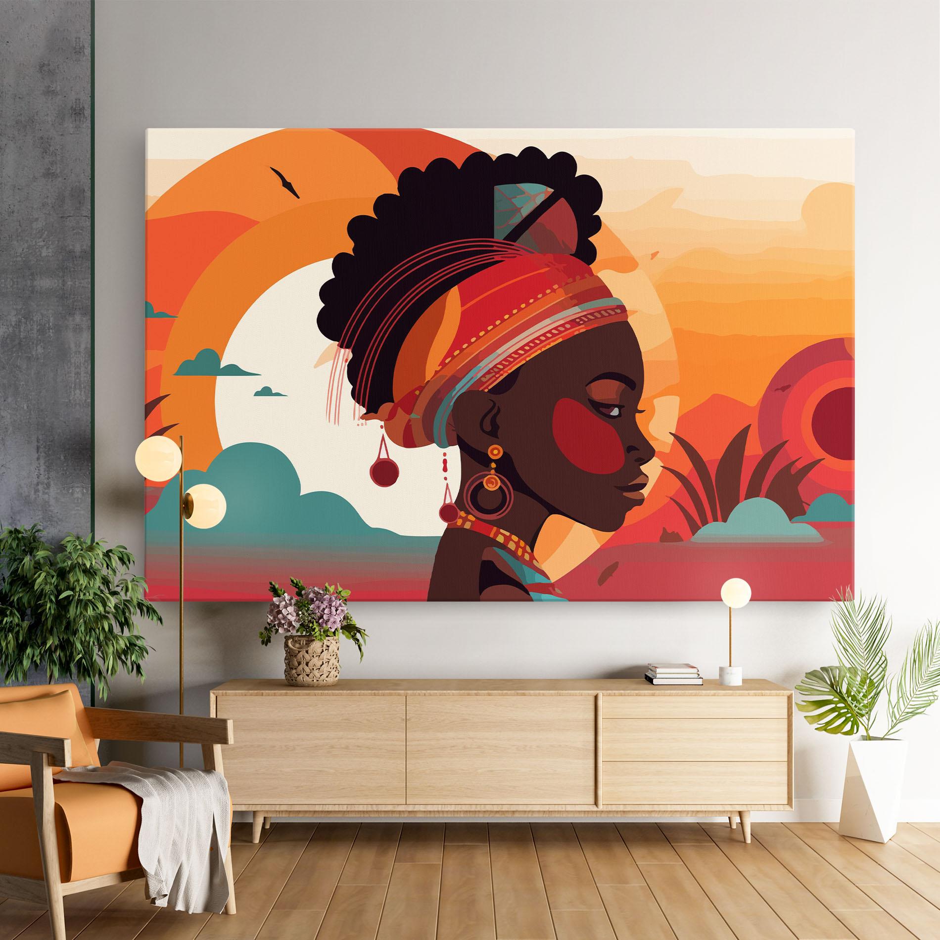 Tablou Canvas African Lady Art mockup 9