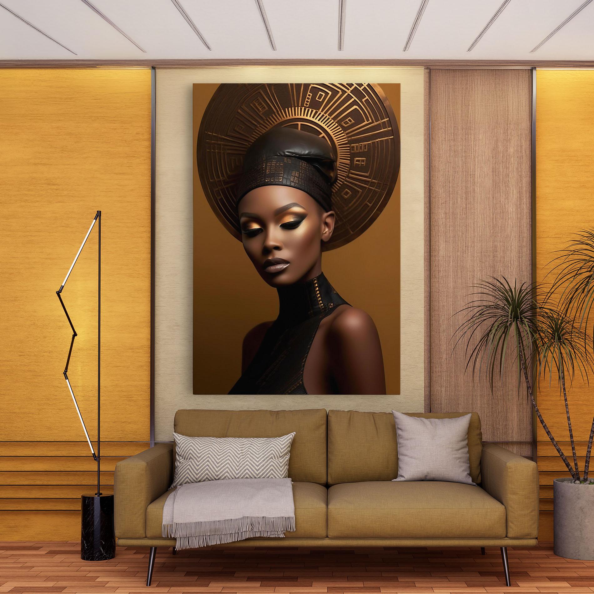 Tablou Canvas African Abstract Art mockup 9