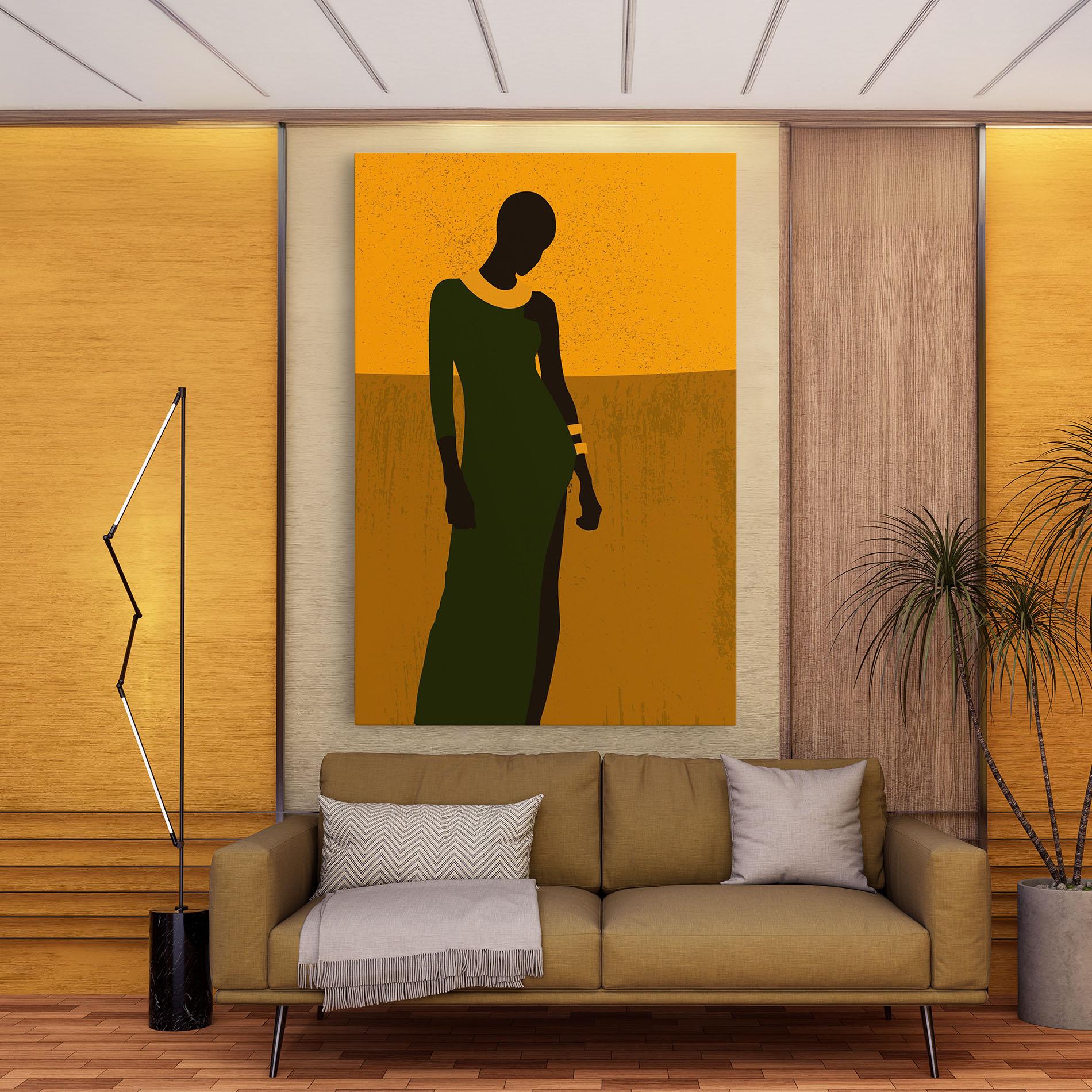 Tablou Canvas African Dress mockup 9