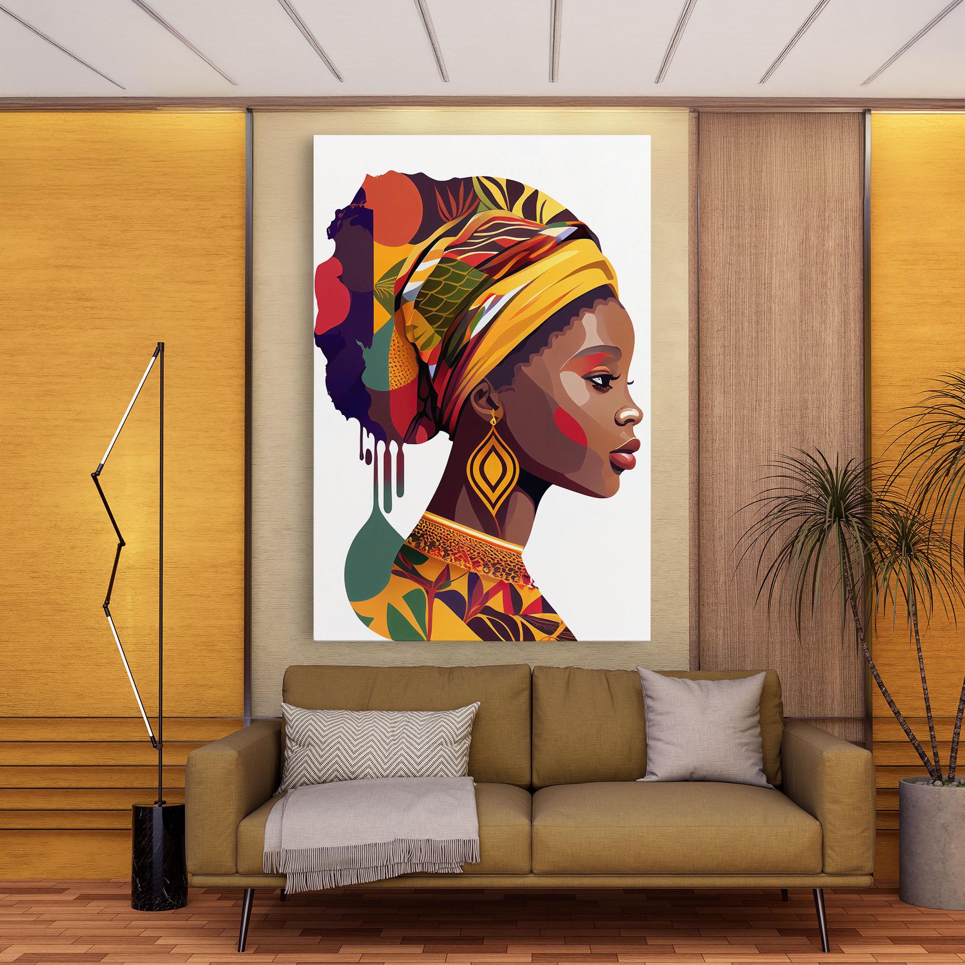 Tablou Canvas Colorful African mockup 9