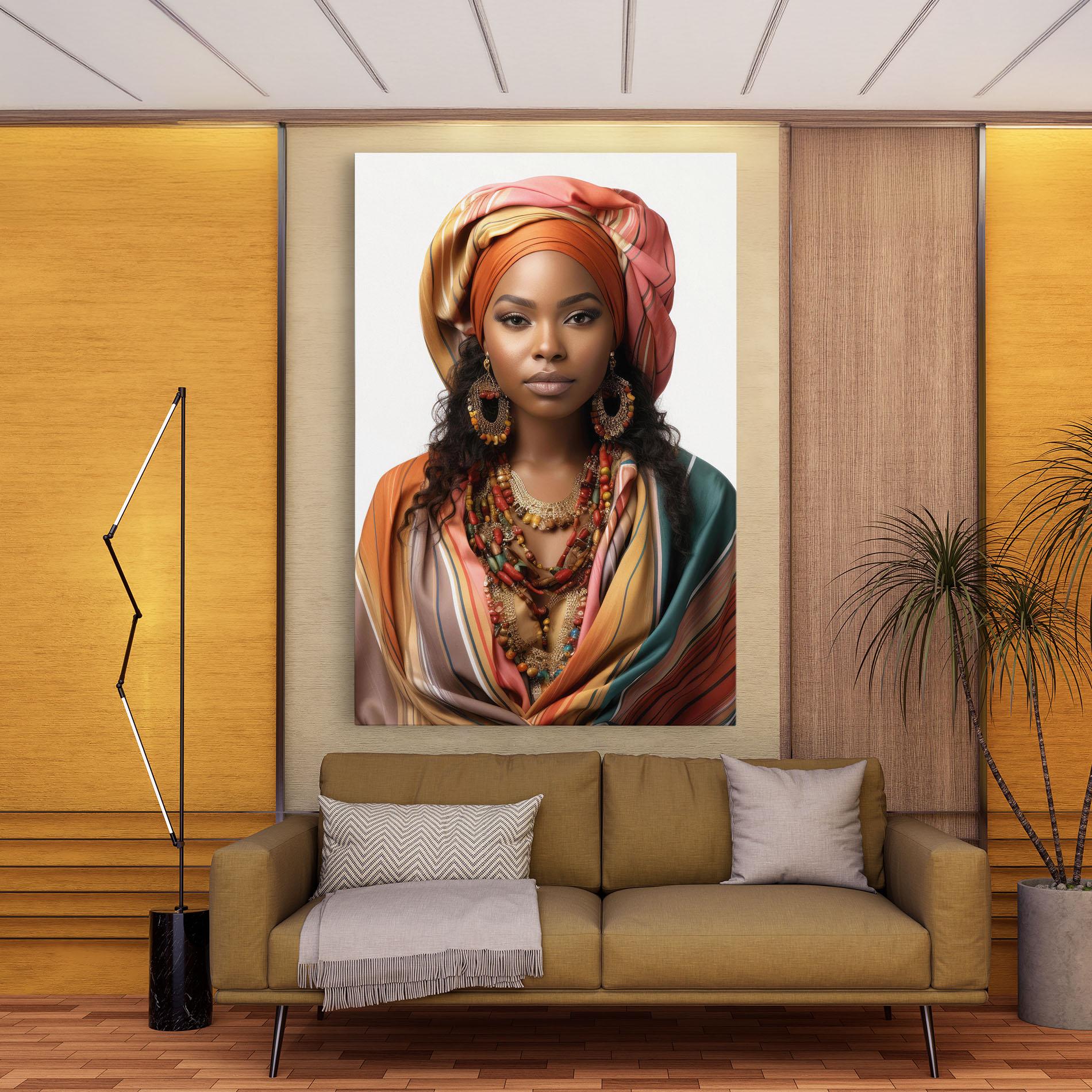 Tablou Canvas East African Woman mockup 9