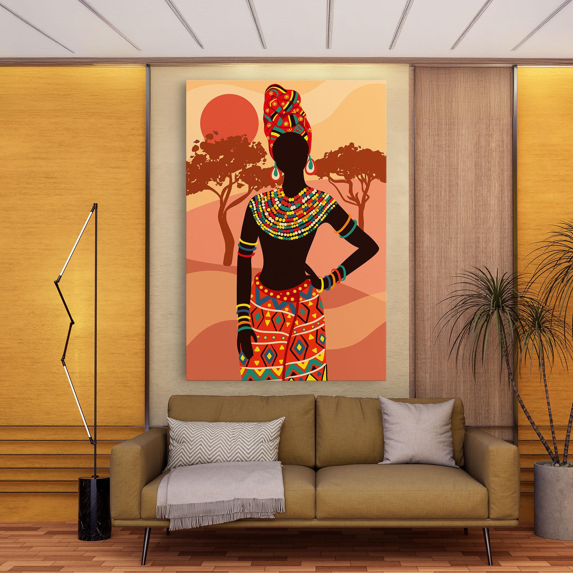 Tablou Canvas Ethnic African Color mockup 9