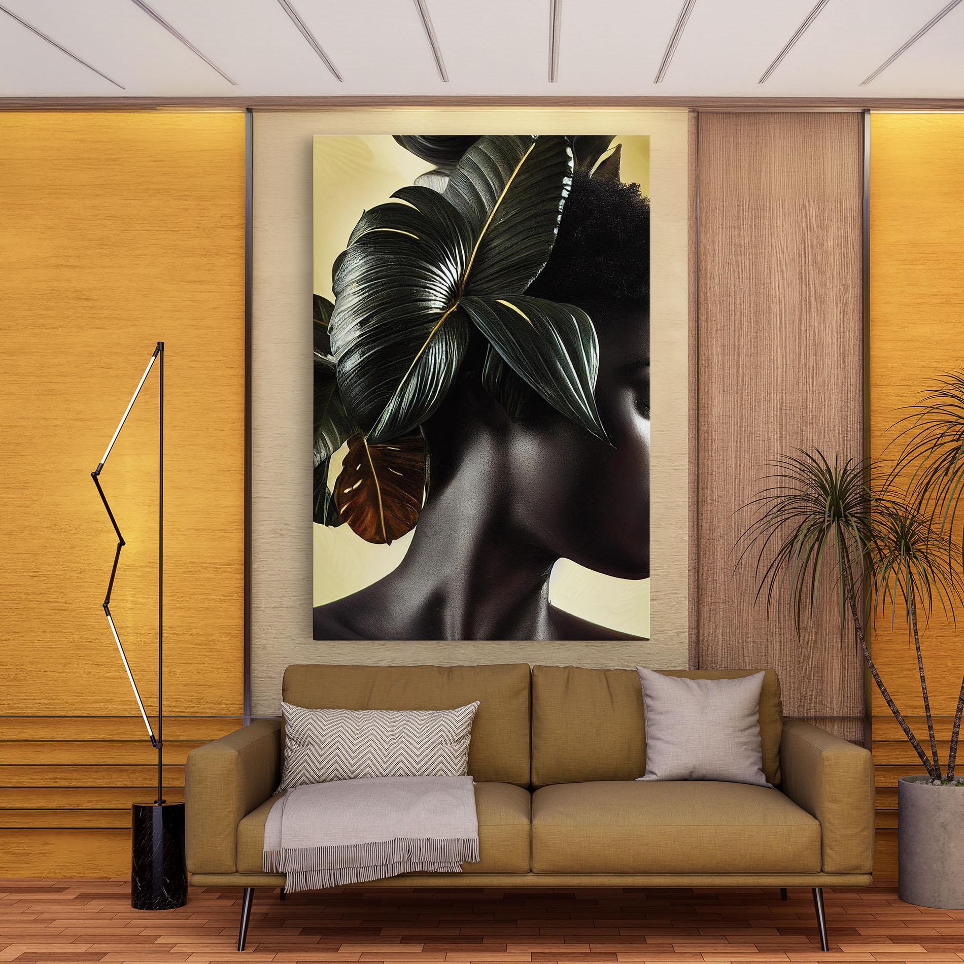 Tablou Canvas Leaf Woman mockup 9