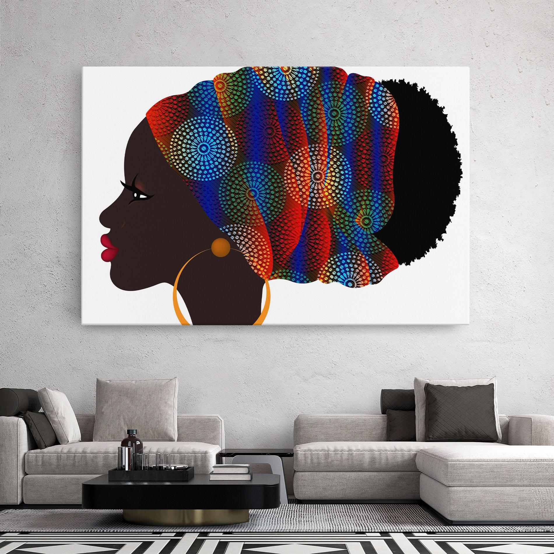 Tablou Canvas Afro Hairstyle mockup 2