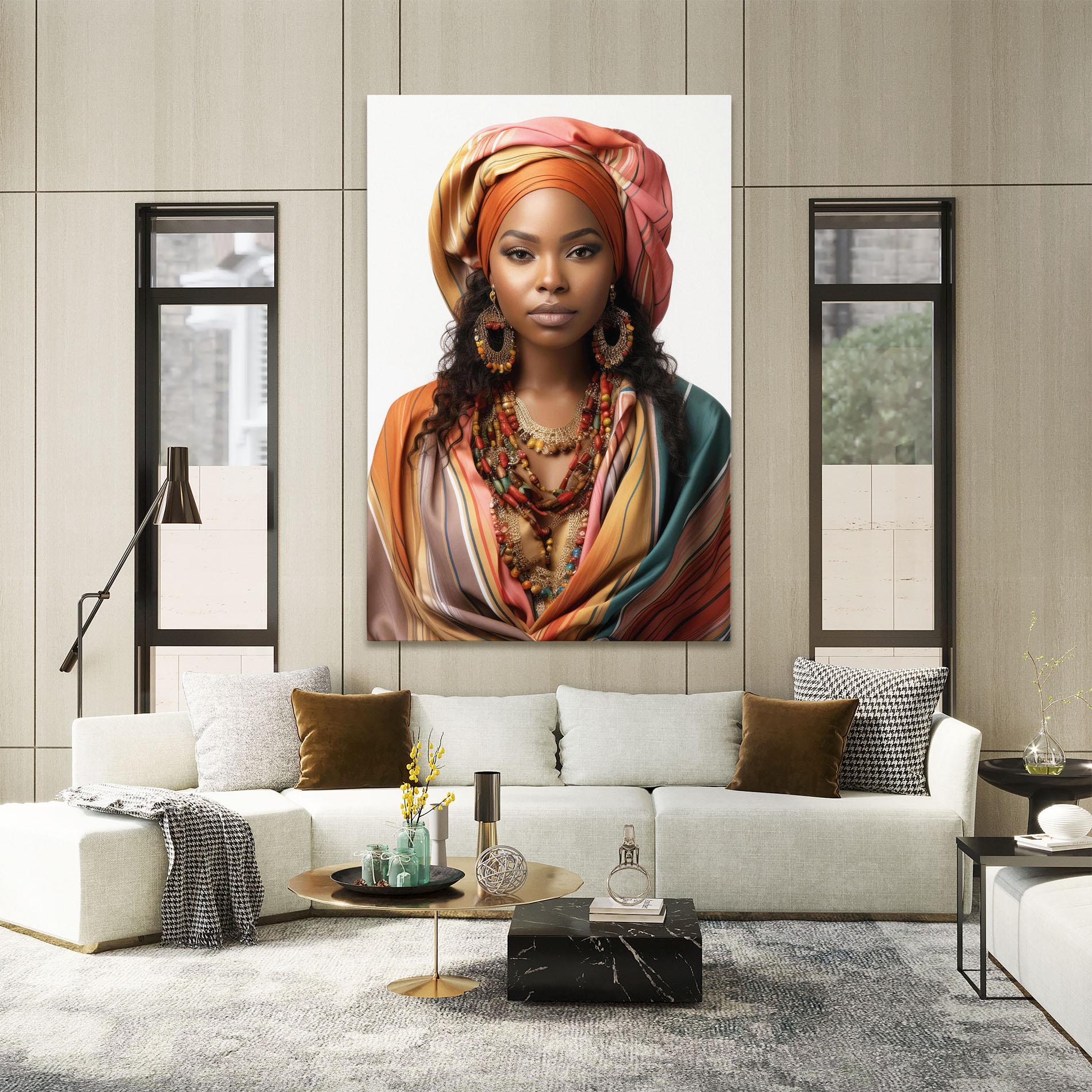 Tablou Canvas East African Woman mockup 2