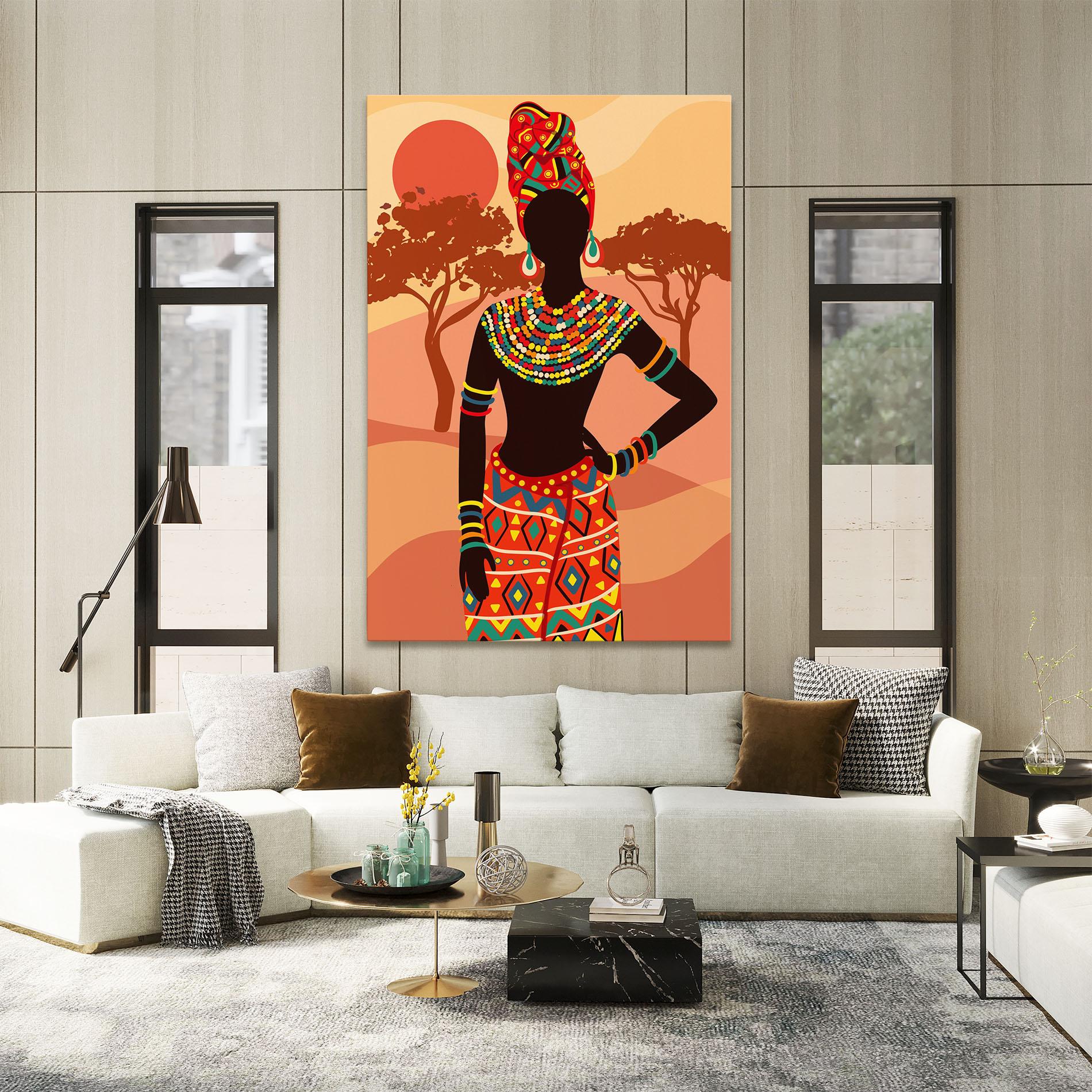 Tablou Canvas Ethnic African Color mockup 2