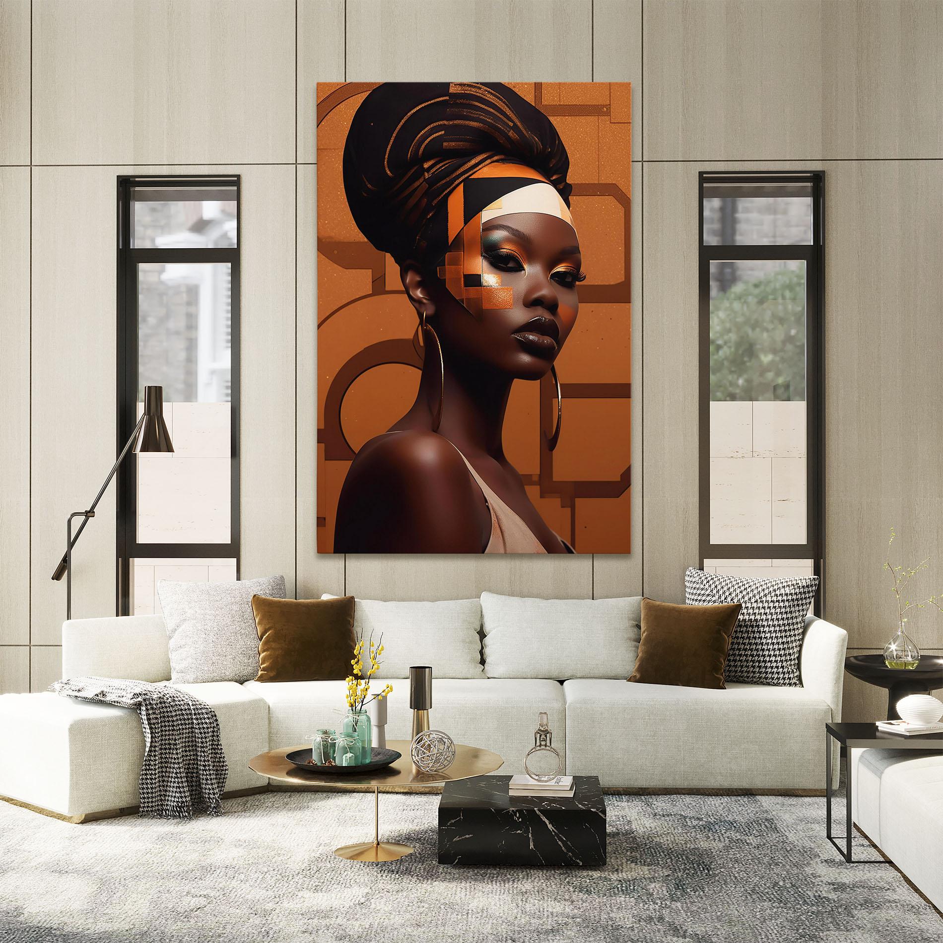 Tablou Canvas Interesting African Makeup mockup 2