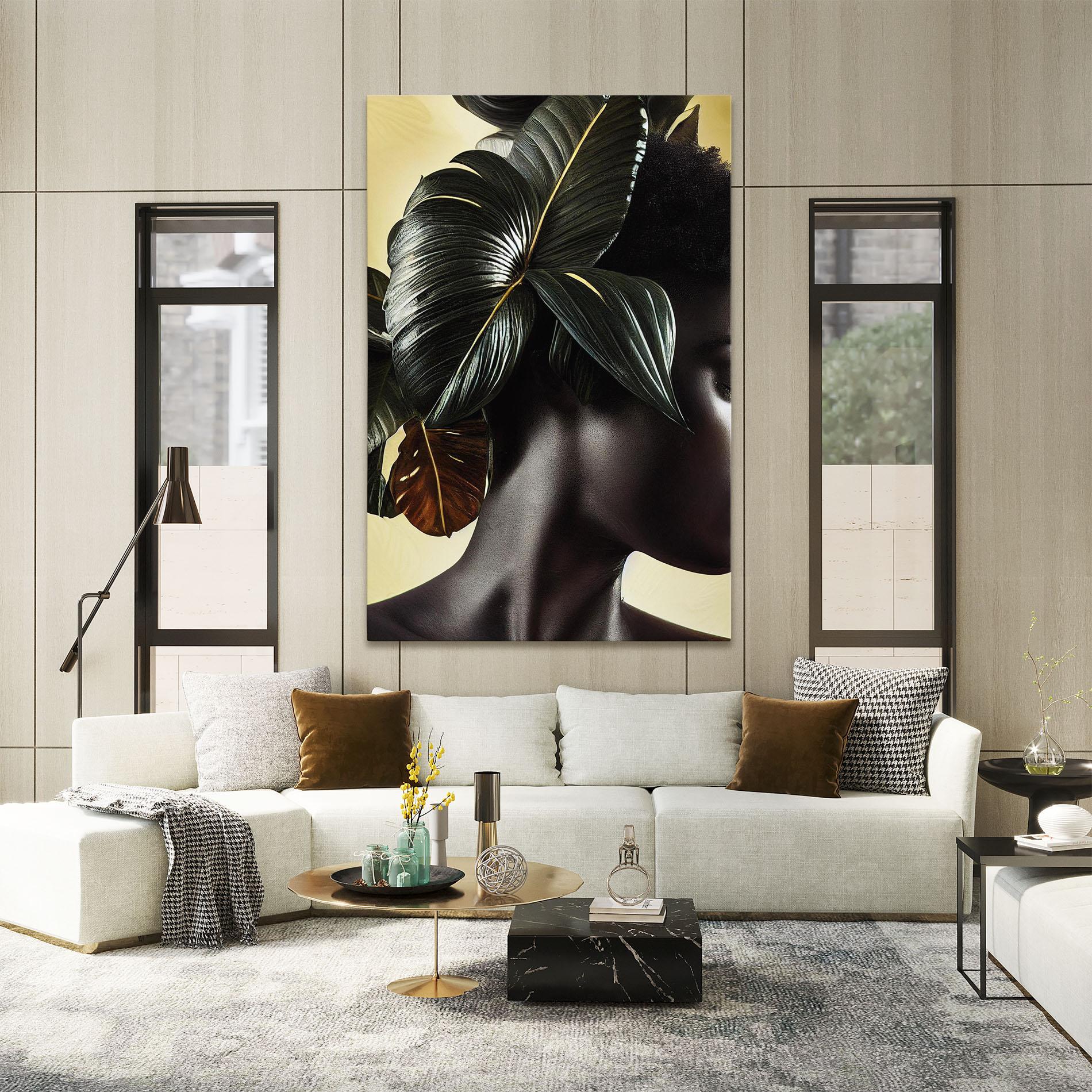 Tablou Canvas Leaf Woman mockup 2