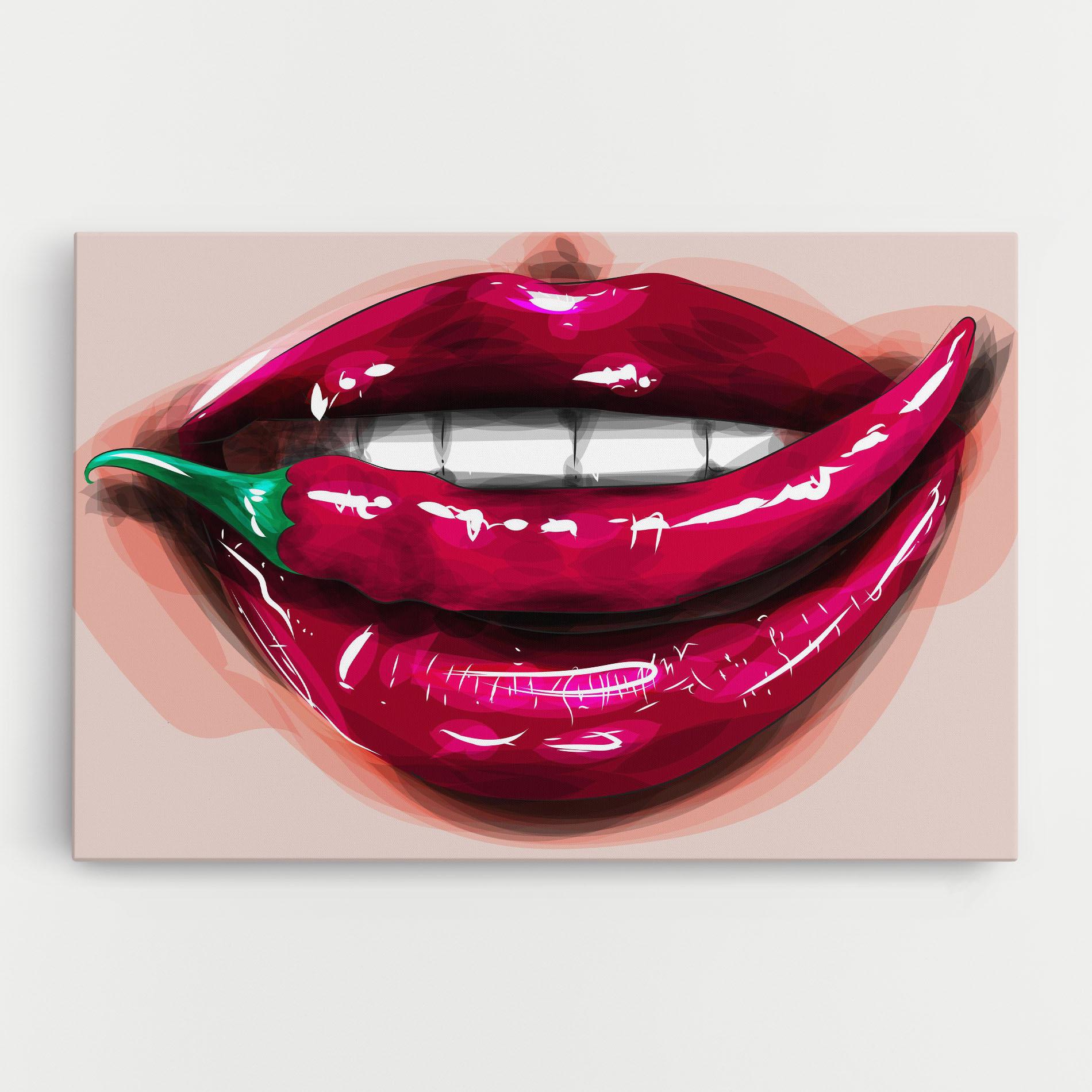 Tablou Canvas Chilli Lips mockup 0