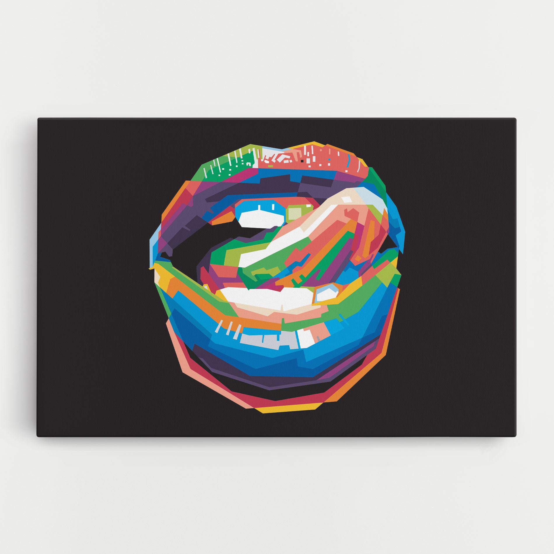 Tablou Canvas Lips Toungue mockup 0