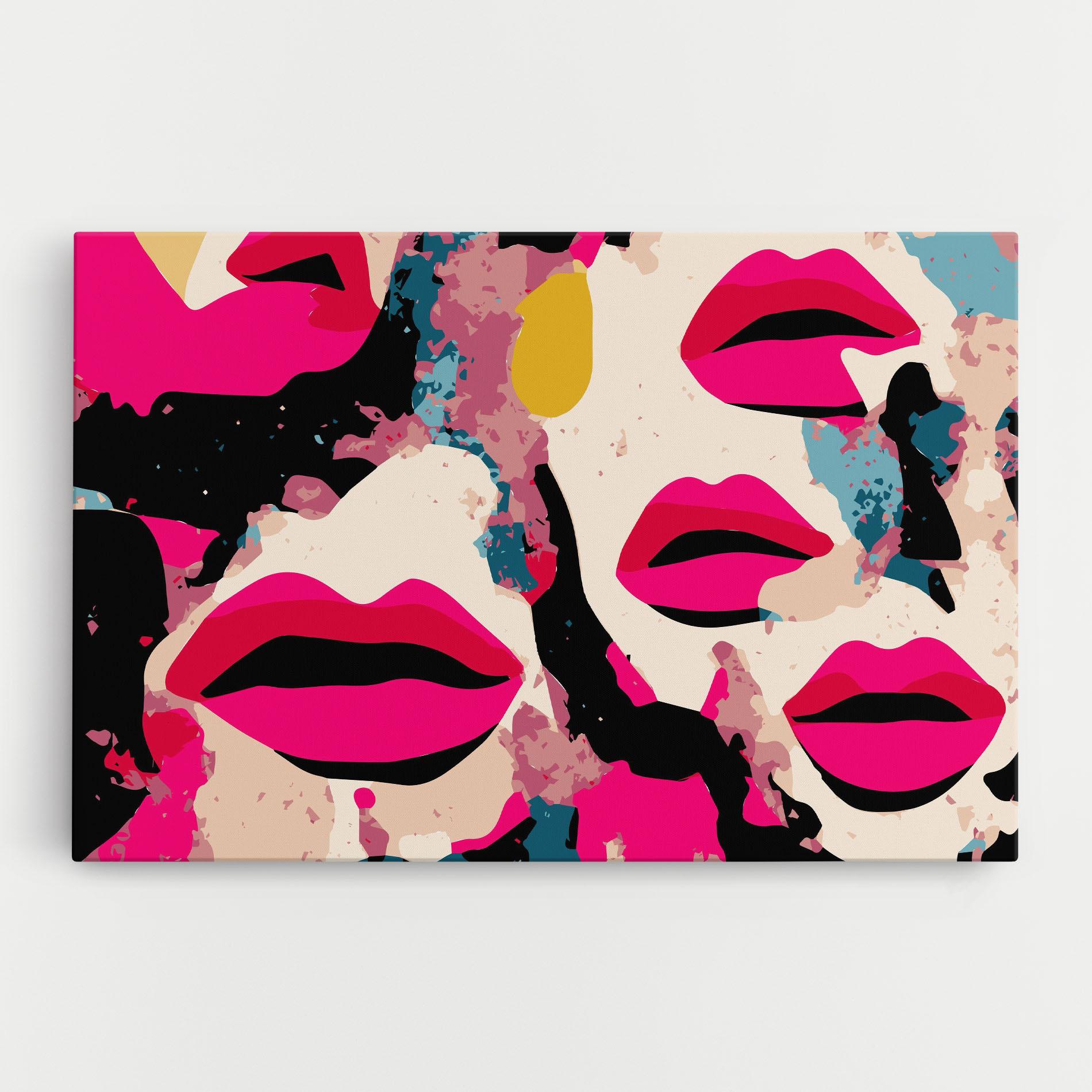 Tablou Canvas Pink Lips mockup 0