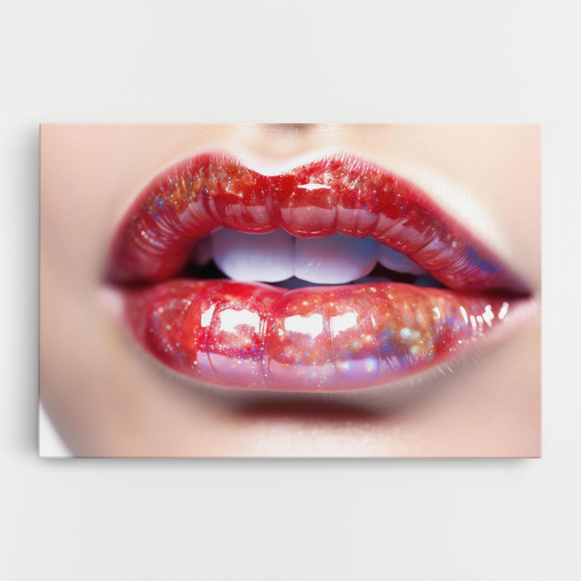 Tablou Canvas Red Pretty Lips mockup 0