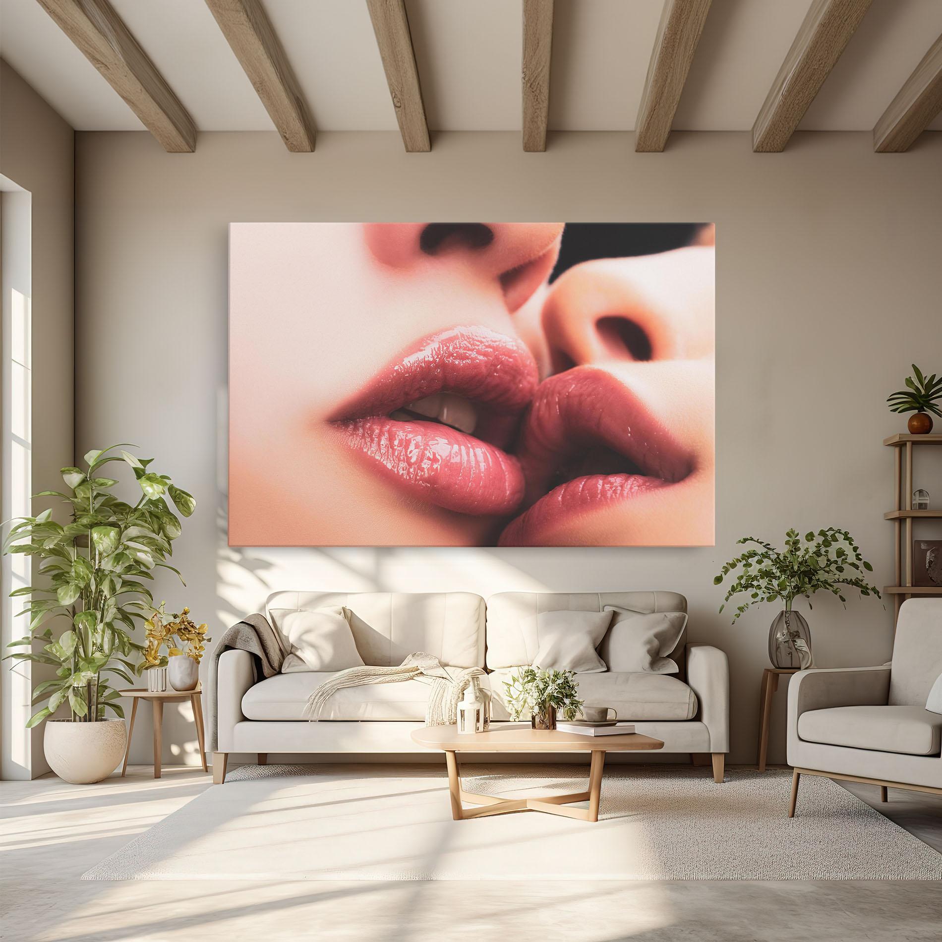 Tablou Canvas Beautiful Lips mockup 6