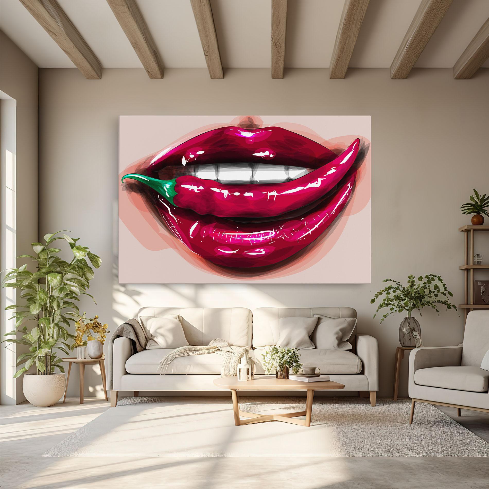 Tablou Canvas Chilli Lips mockup 6